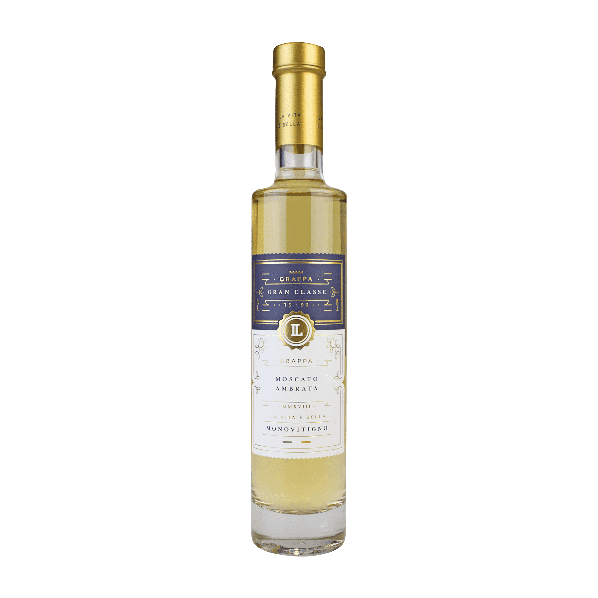 Grappa Moscato Ambrata  - 350 ml Flasche Grappa Moscato Ambrata in Flasche