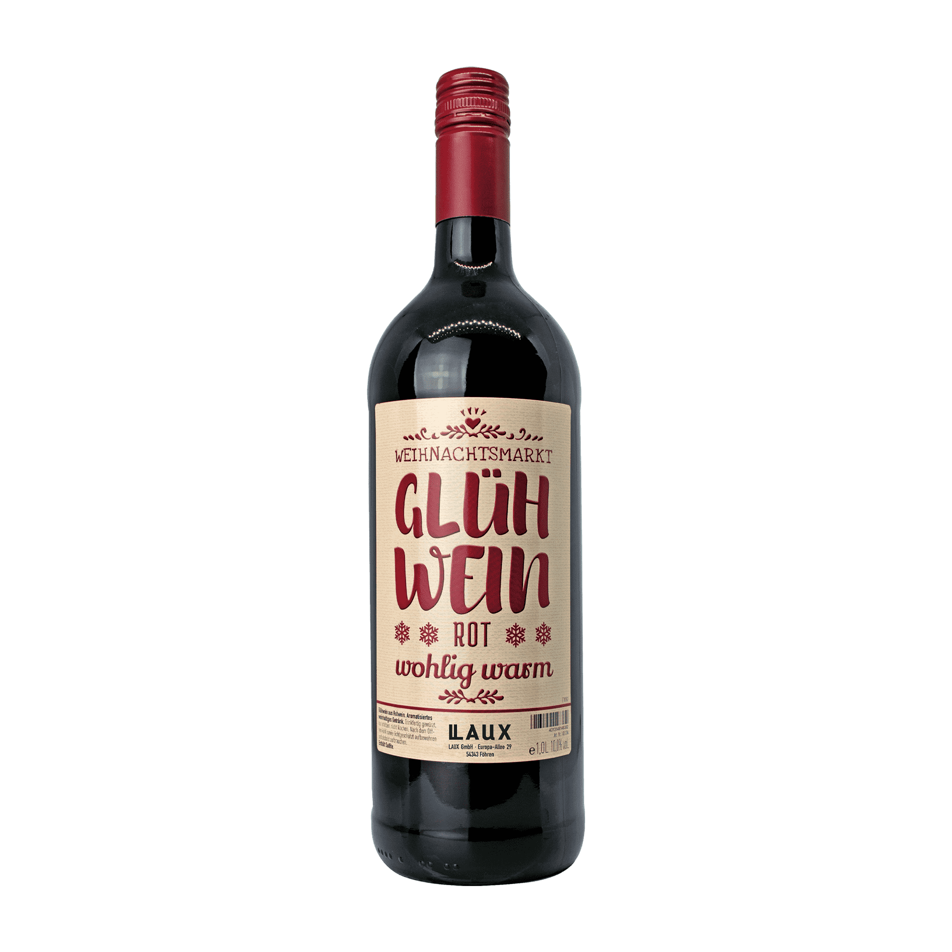 LAUX Glühwein Rot in der Flasche