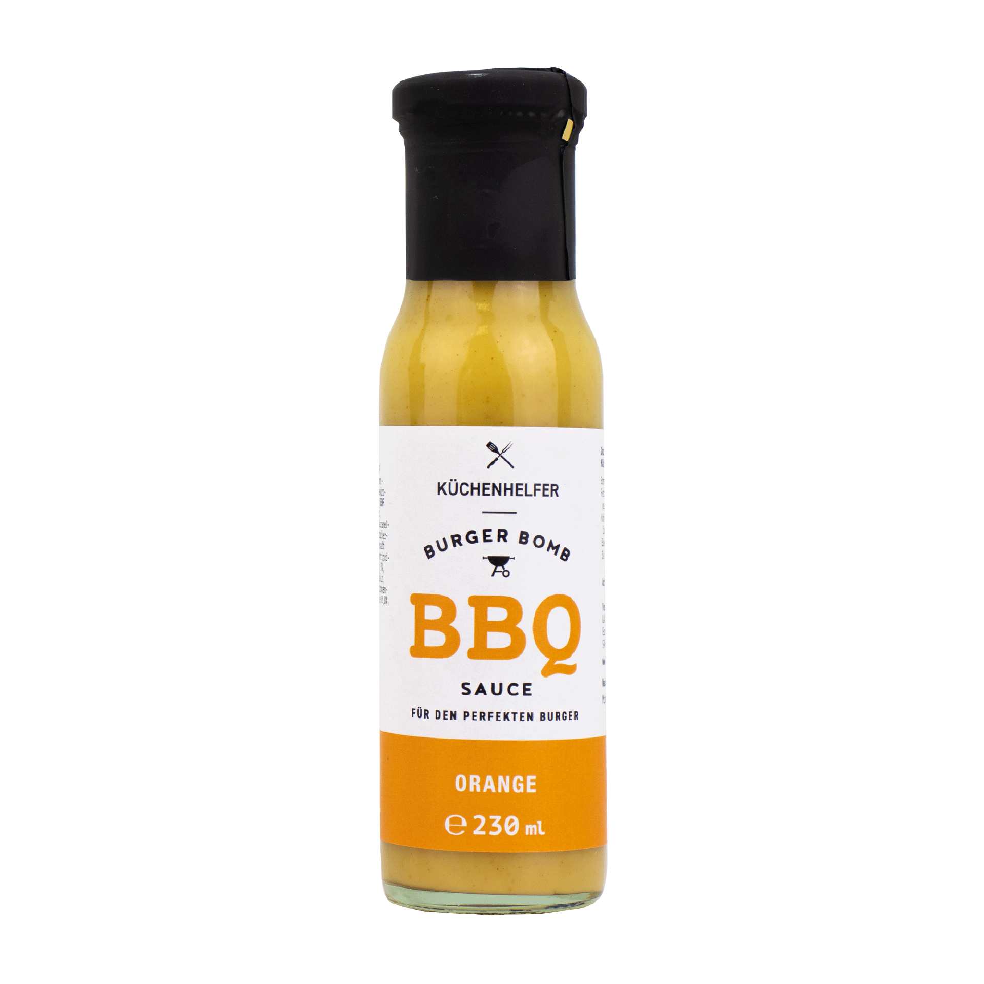 Küchenhelfer BBQ Sauce Orange in Flasche