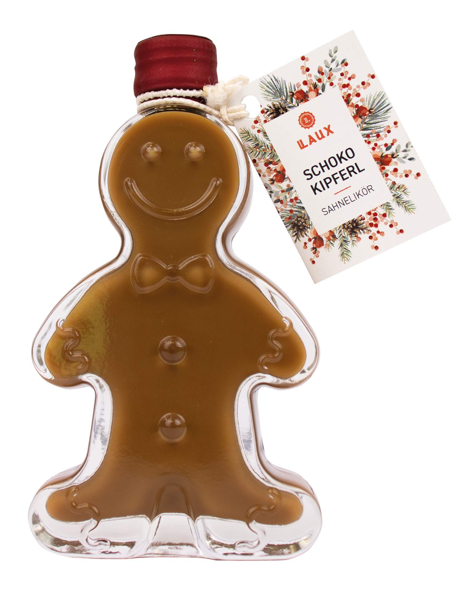 Schokokipferl Sahnelikör - 50ml Lebkuchenmannflasche