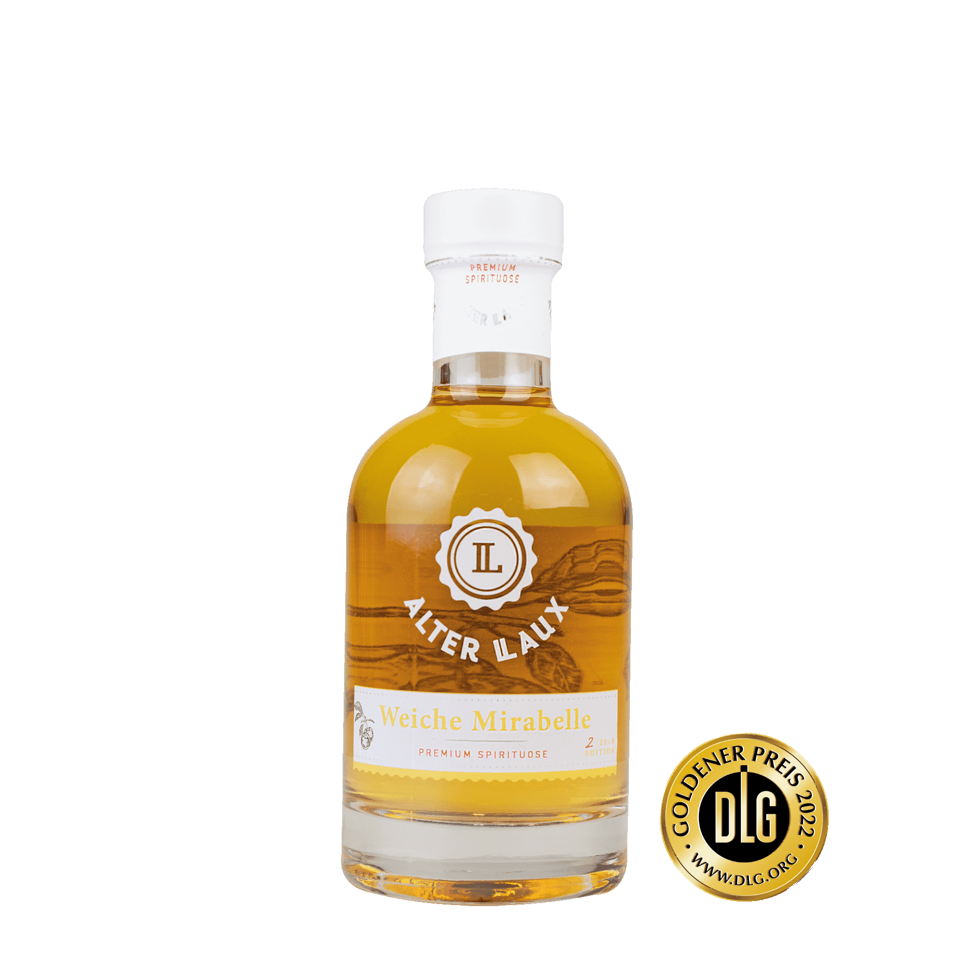 ALTER LAUX Weiche Mirabelle - Mirabellenlikör - 200 ml Flasche Alter LAUX Weiche Mirabelle Mirabellenlikör in 200 ml Flasche