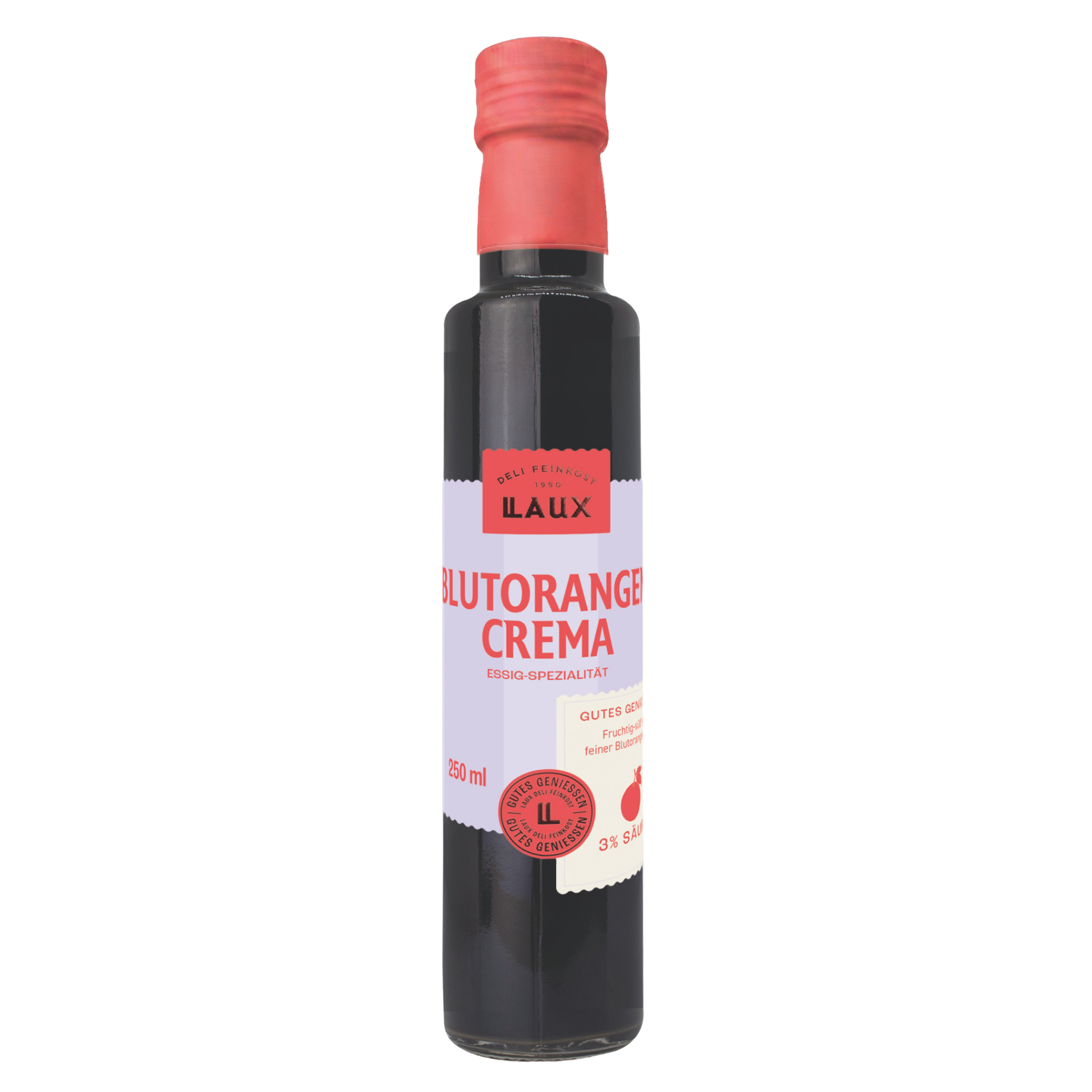 Blutorangen Crema - 250 ml Flasche - 3 % Säure