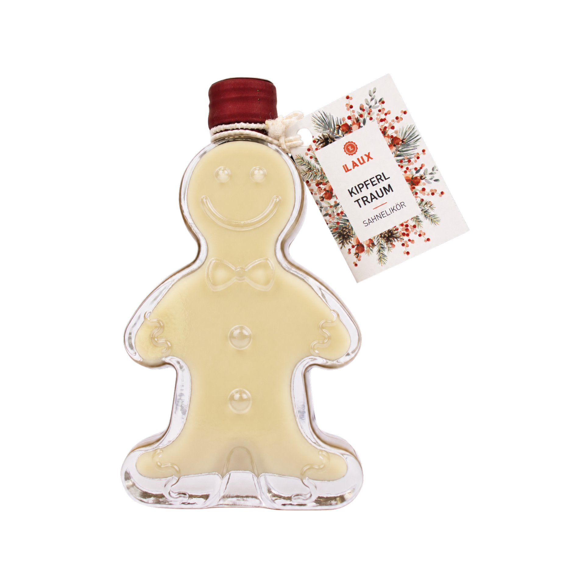 Kipferltraum Sahnelikör - 50 ml Lebkuchenmannflasche