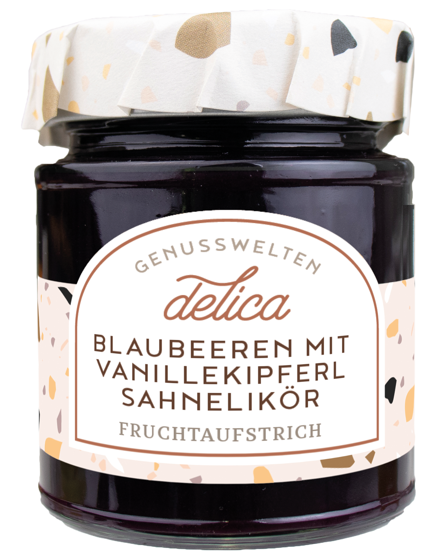BLAUBEEREN MIT VANILLEKIPFERL SAHNELIKÖR FRUCHTAUFSTRICH