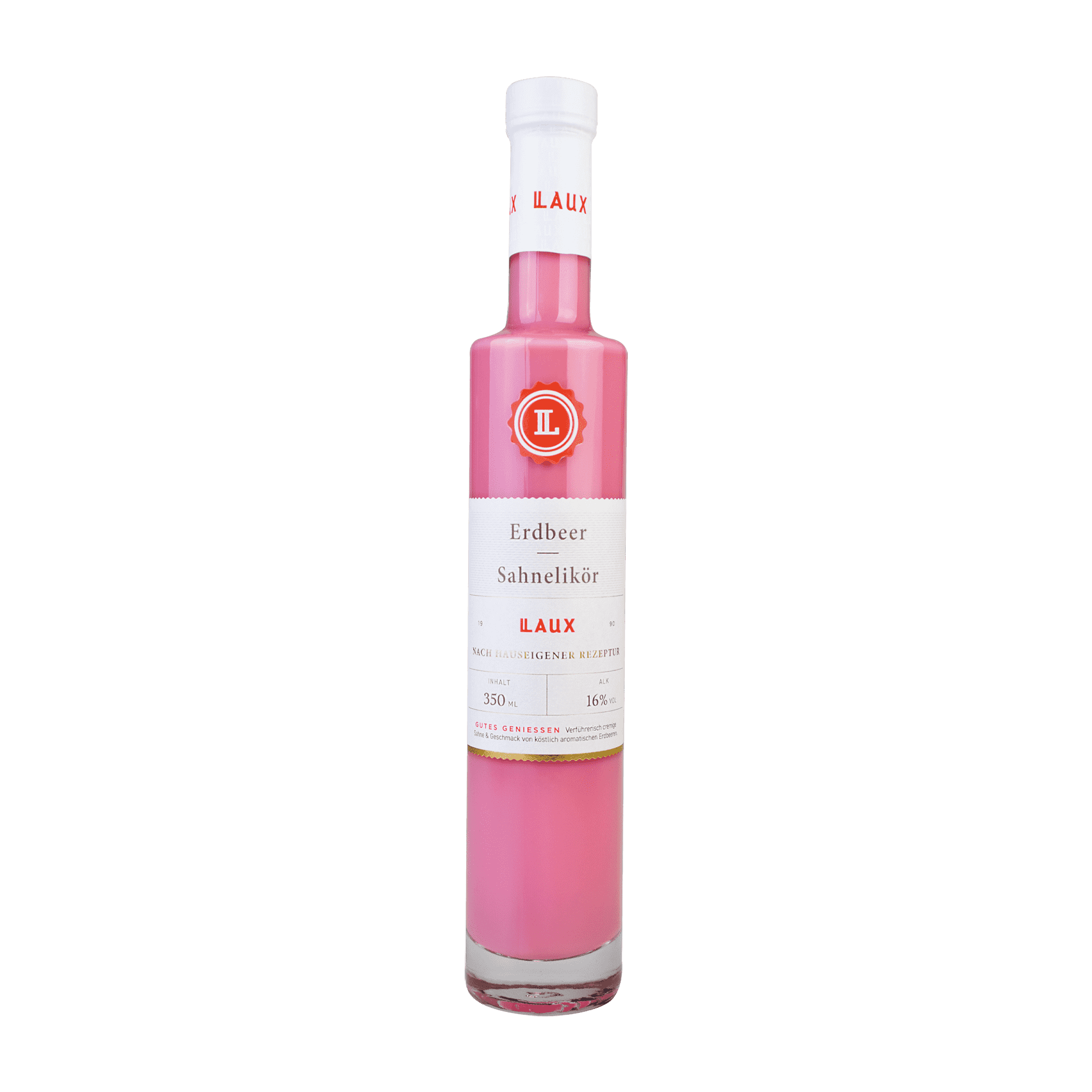 Erdbeer-Sahnelikör - 350 ml Flasche