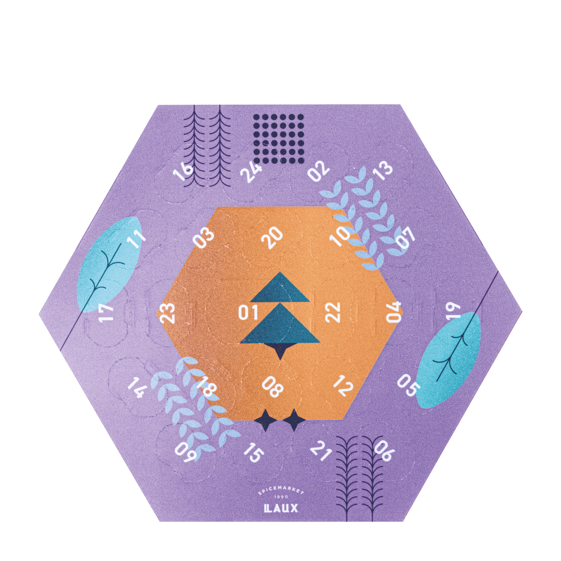LAUX Gewürz Adventskalender von oben