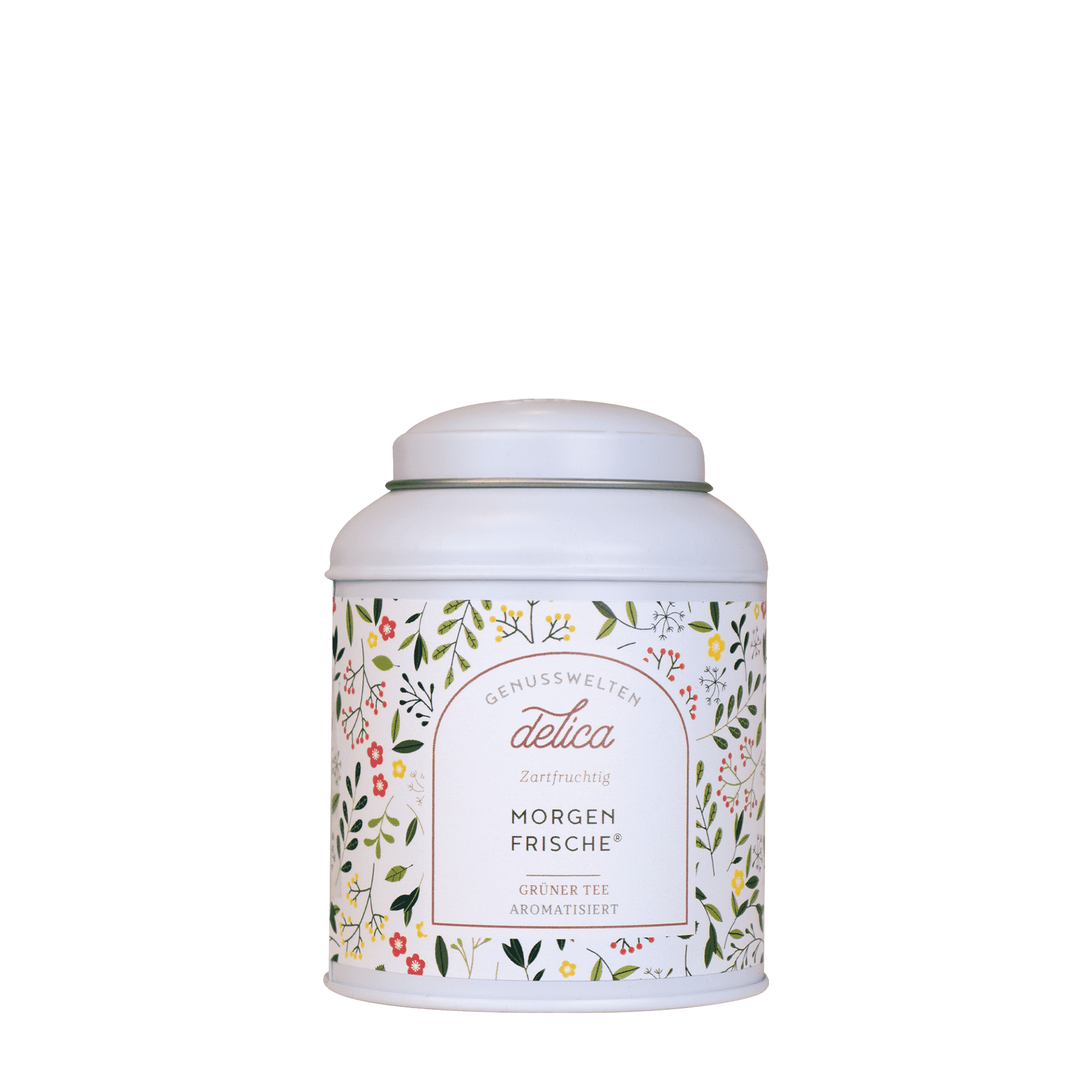 "Morgenfrische®" - Grüner Tee mit Ringelblumenblüten & Rosenblütenblättern - Dose
