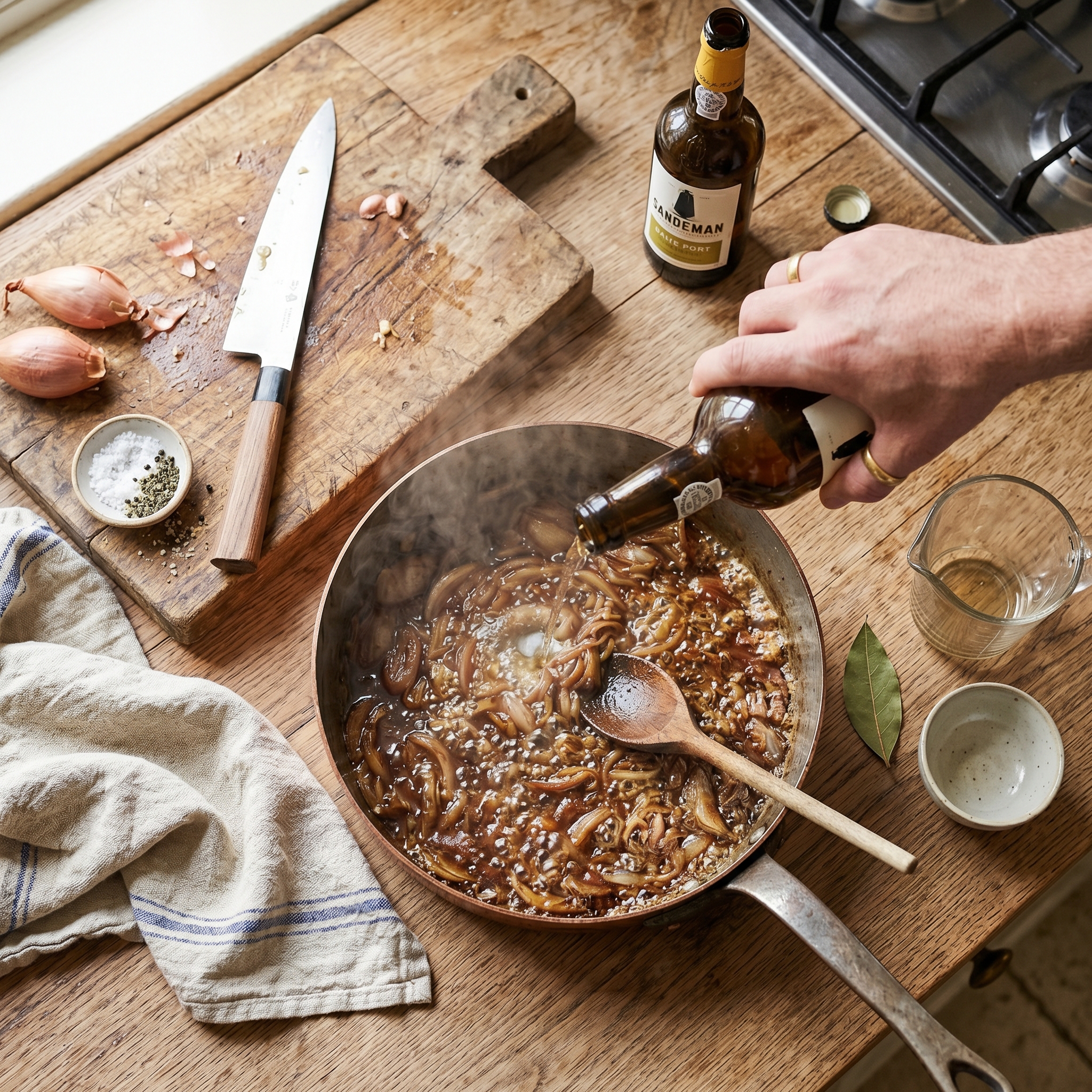 Hackbraten mit Filetstreifen und Senfsauce - step-4