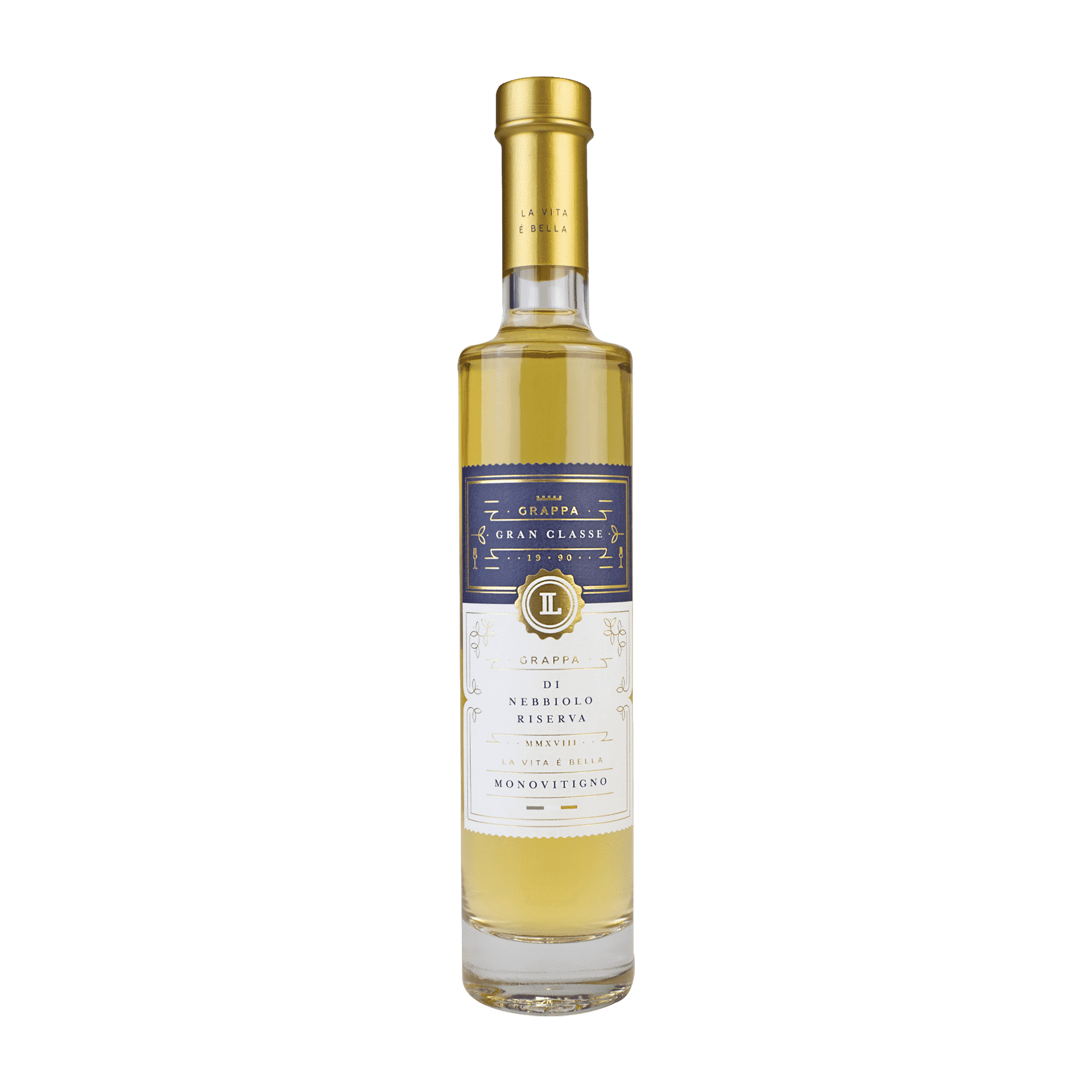 Grappa di Nebbiolo Riserva - 350 ml Flasche Grappa di Nebbiolo Riserva in 350 ml Flasche