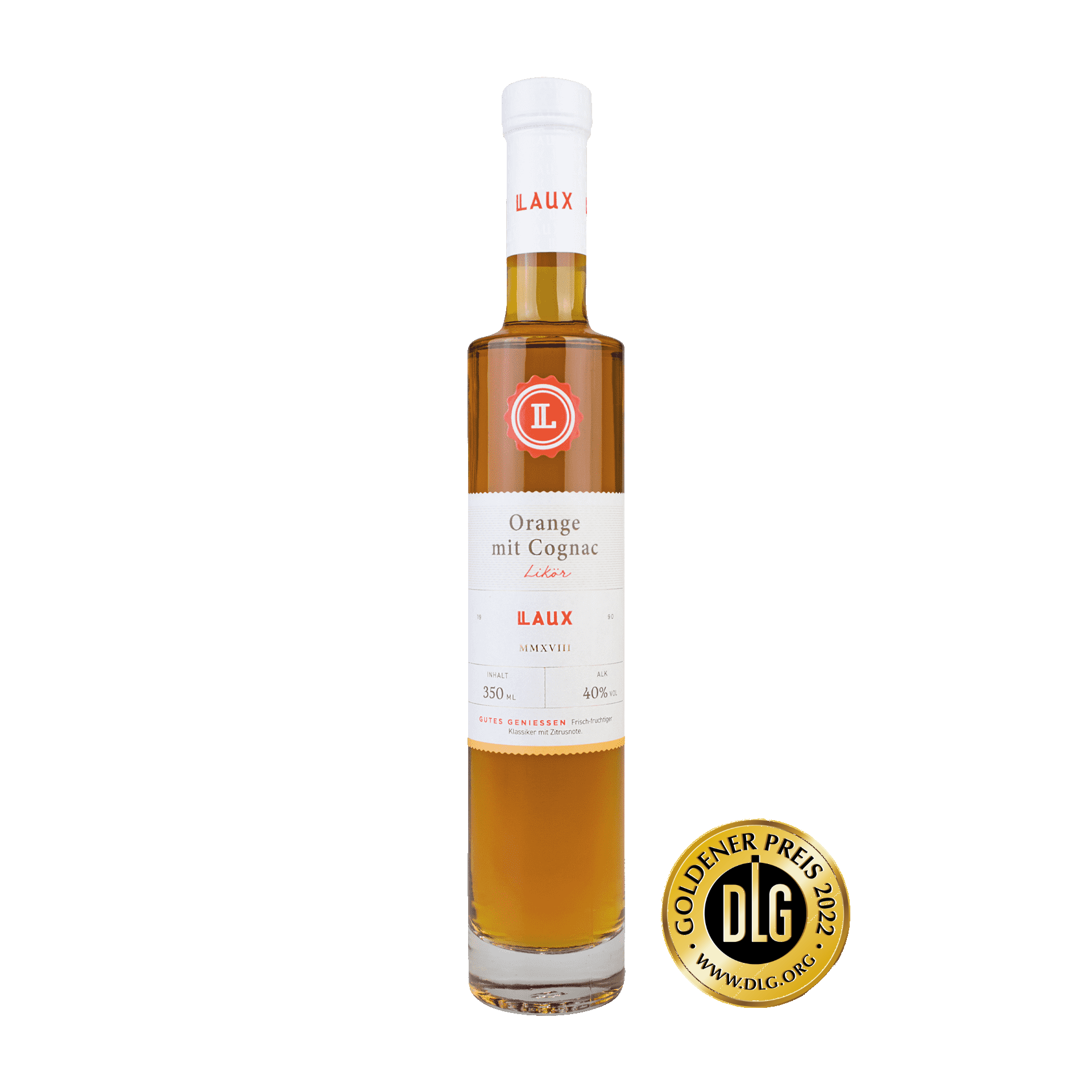 LAUX Orangenlikör mit Cognac in Flasche