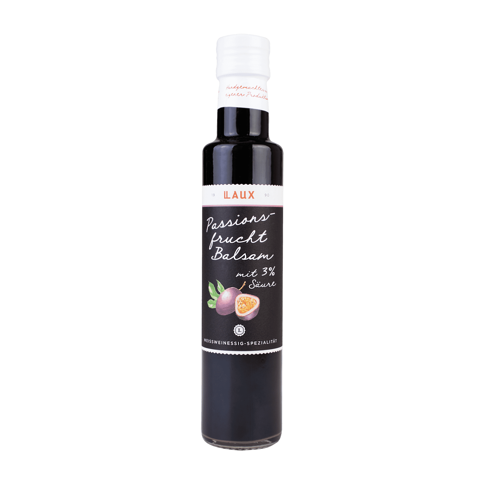 Passionsfrucht Balsam -Weinessig-Spezialität - 250 ml Flasche - 3 % Säure