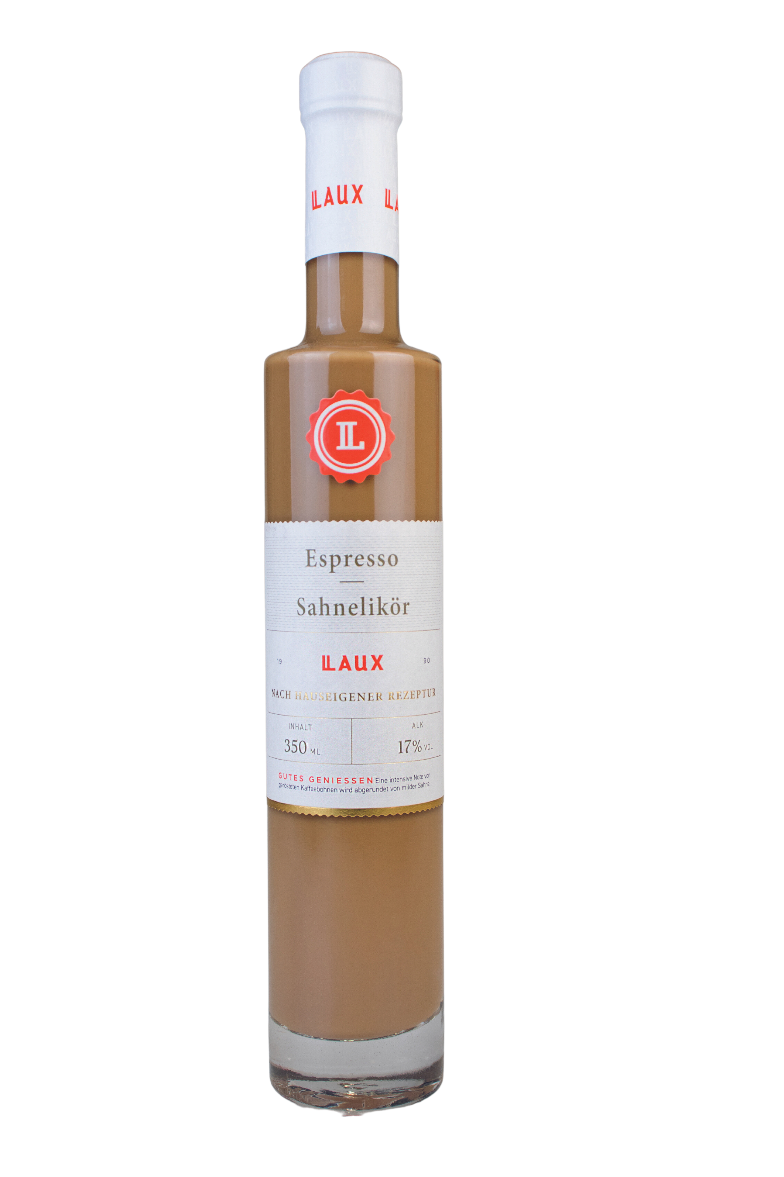 Espresso Sahnelikör in 350 ml Flasche