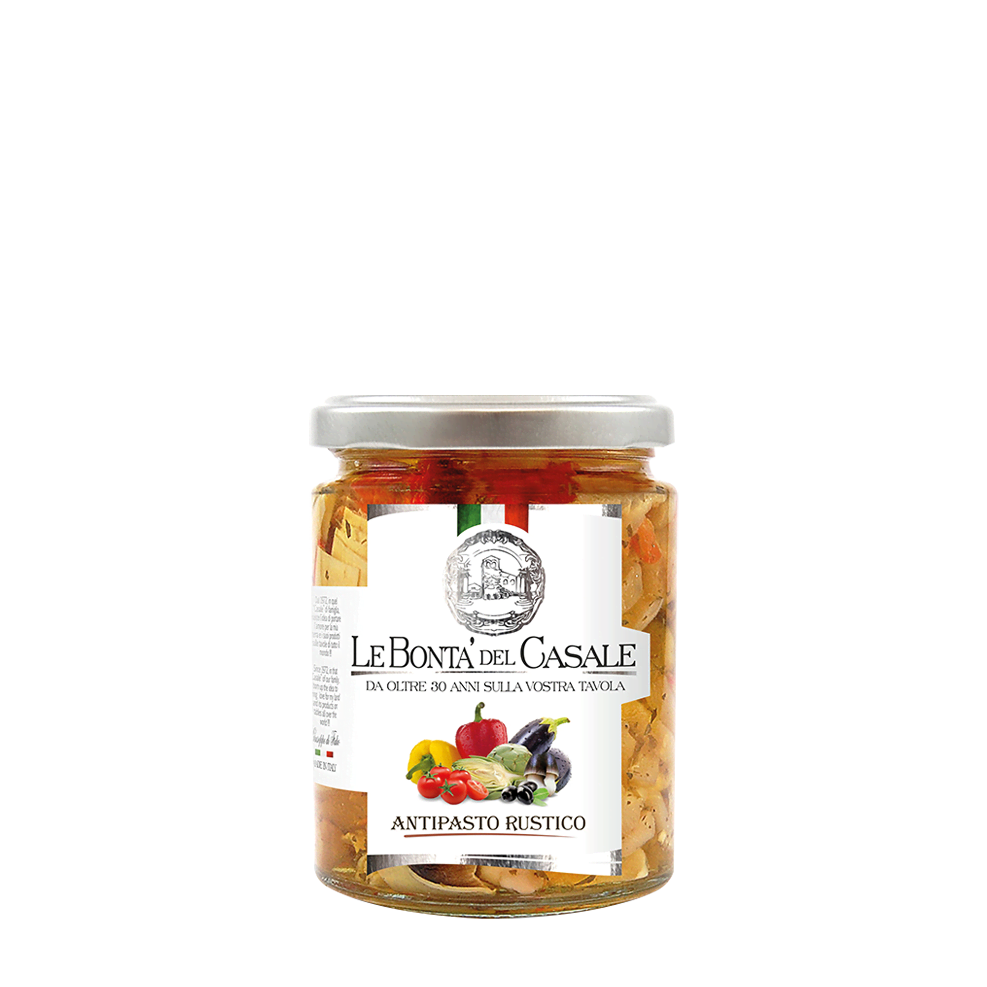 Antipasti Rustico in Olio - Gemüse in Öl Antipasti Rustico in Olio im Glas