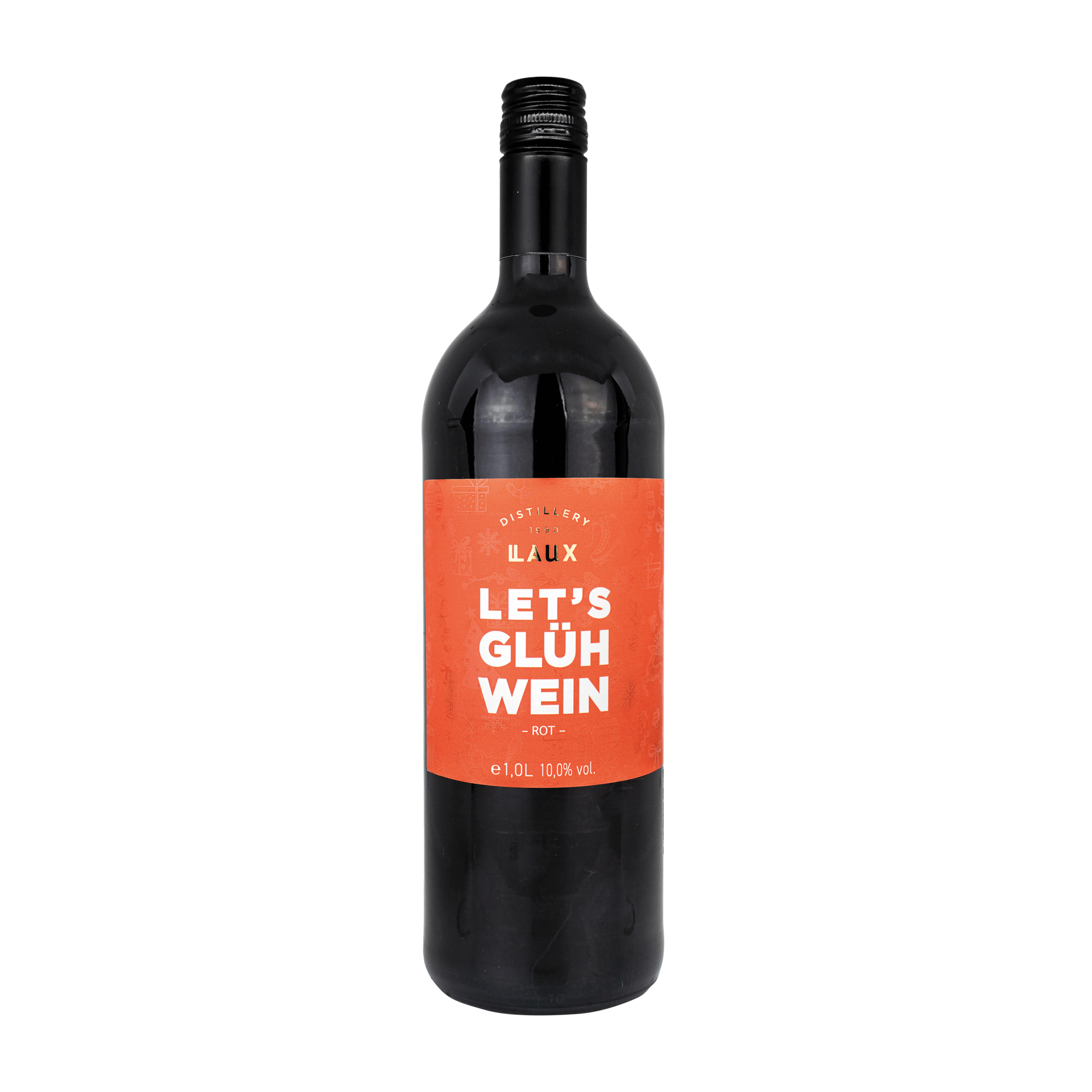 Roter Glühwein in der 1 Liter Flasche