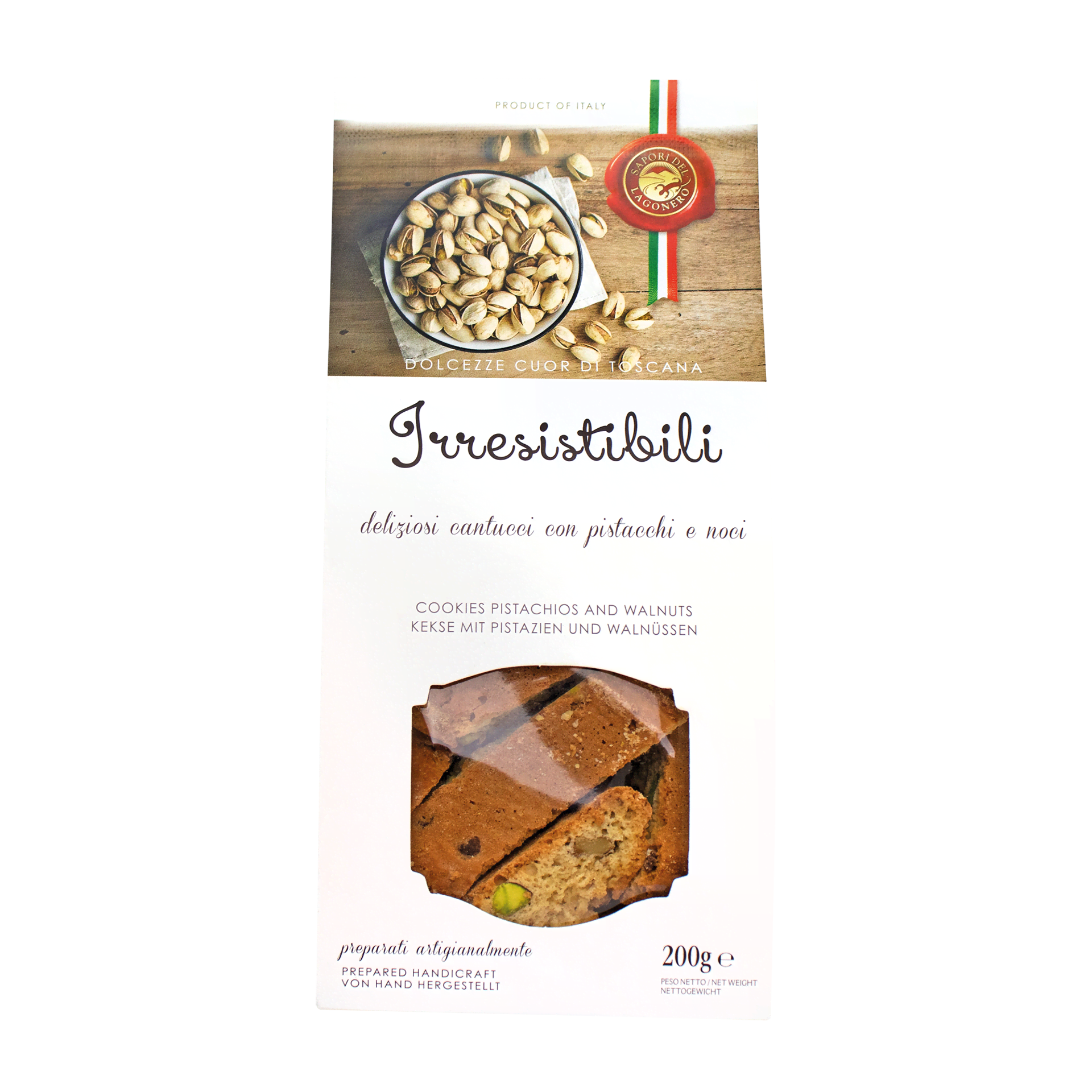 Irresistibili  Cantucci con Pistacchi e Noci