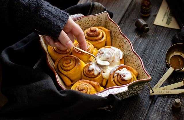 Pumpkin Pie Rolls mit Frosting