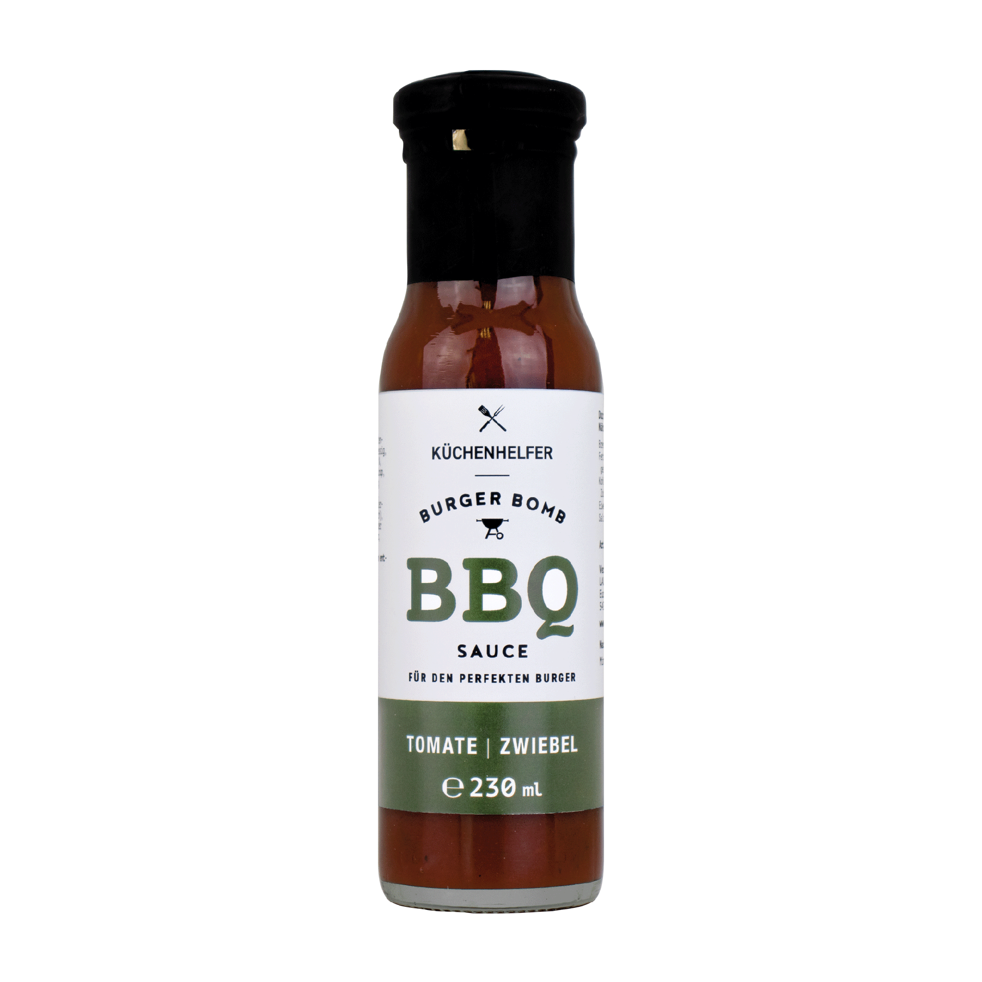 Küchenhelfer BBQ Sauce mit Tomate & Zwiebel in Flasche