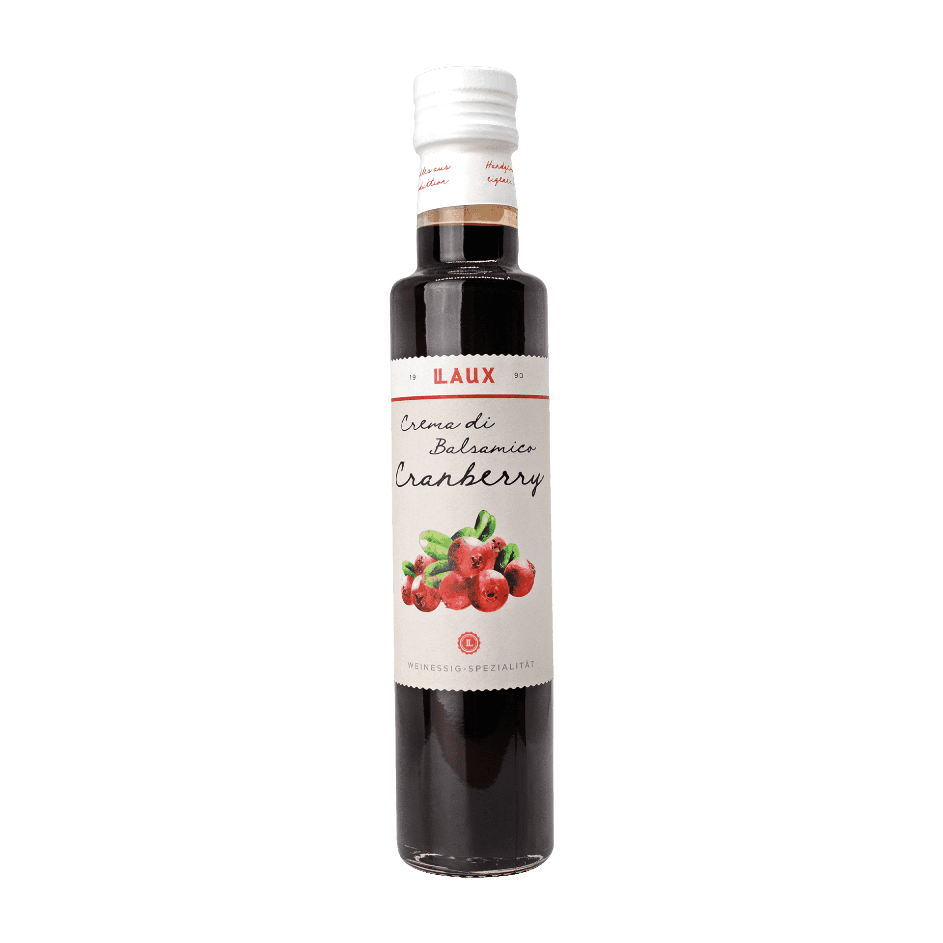 Crema di Balsamico Cranberry - Weinessig-Spezialität mit Johannisbeere - 250 ml Flasche