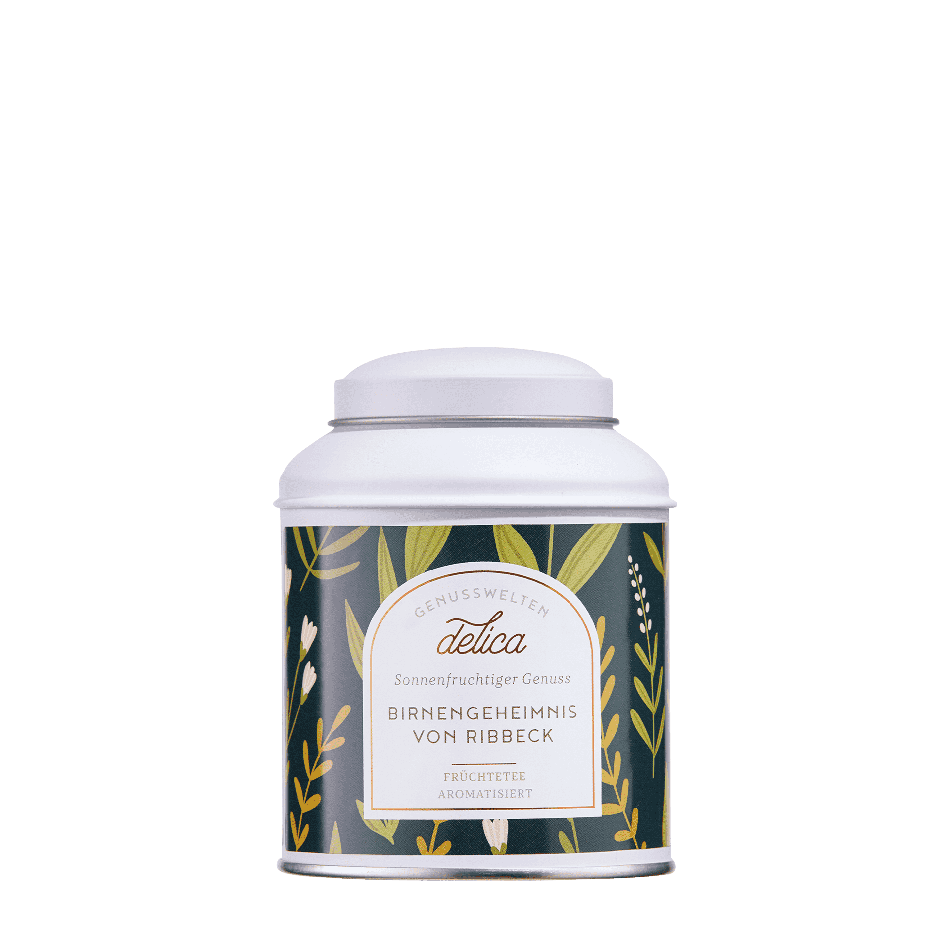 Birnengeheimnis von Ribbeck - Früchtetee mit Birne, Ananas & Papaya - Dose Birnengeheimnis von Ribbeck Tee in Teedose