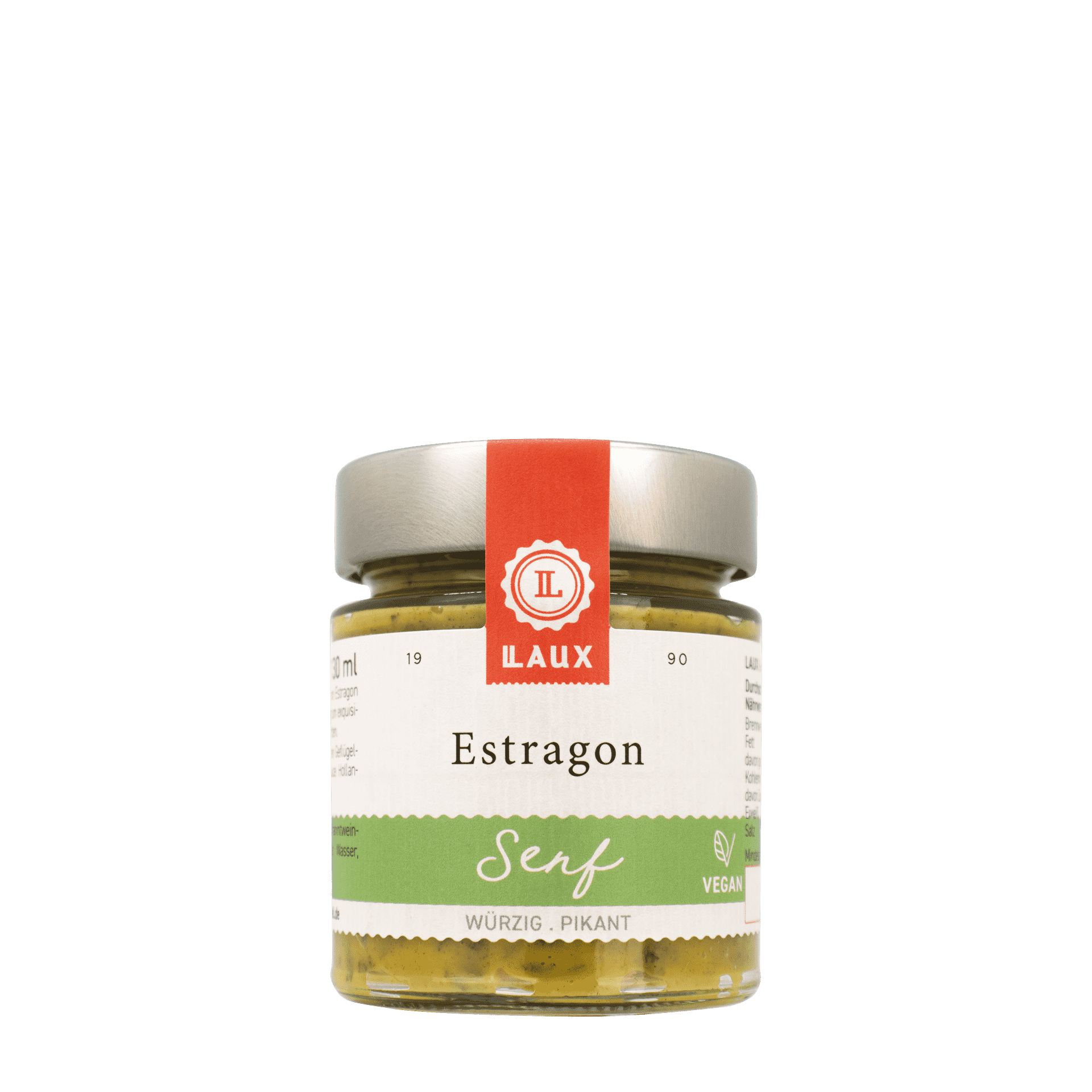 LAUX Estragon Senf in Glas