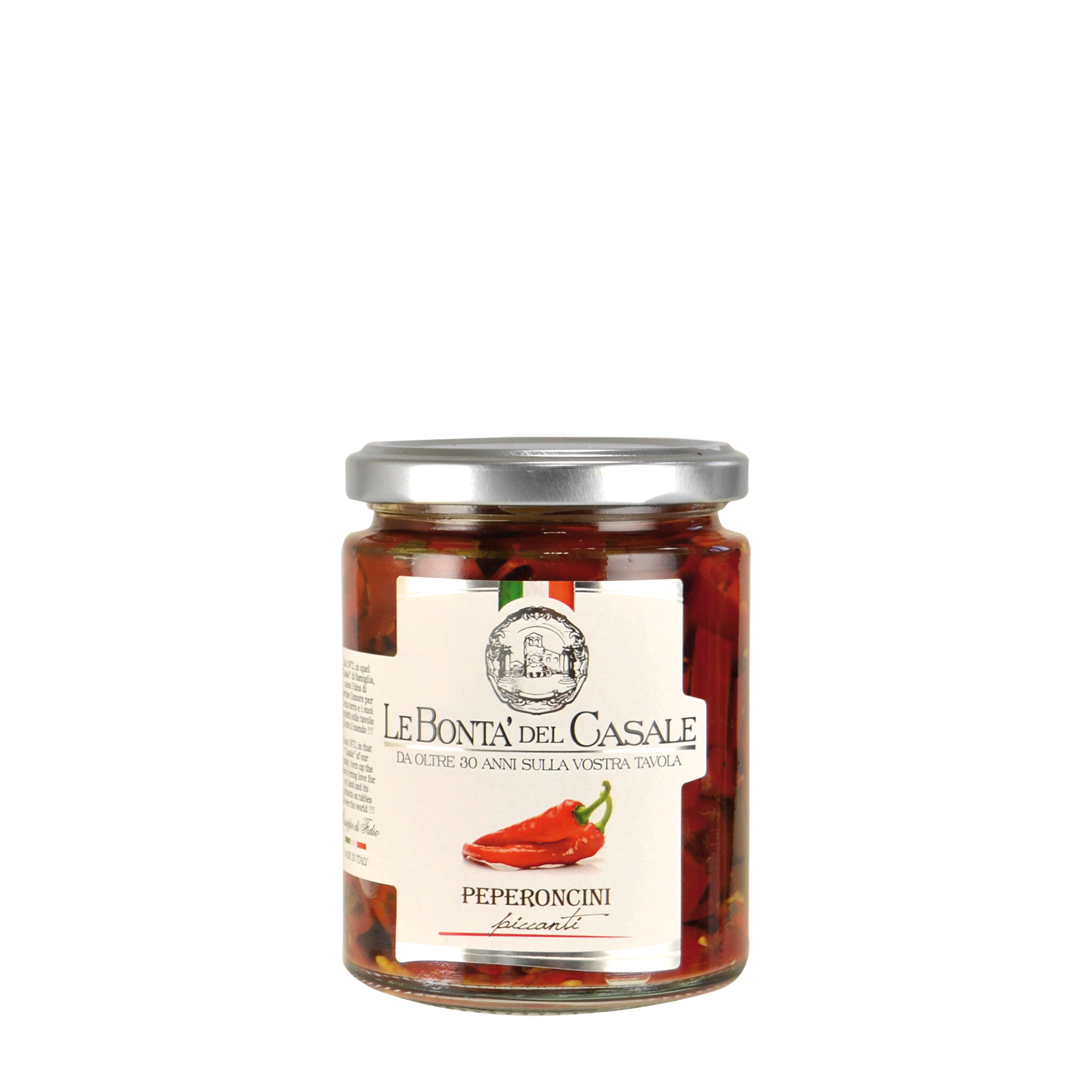 Peperoncini Piccanti Tagliati - scharfe Paprika in Öl