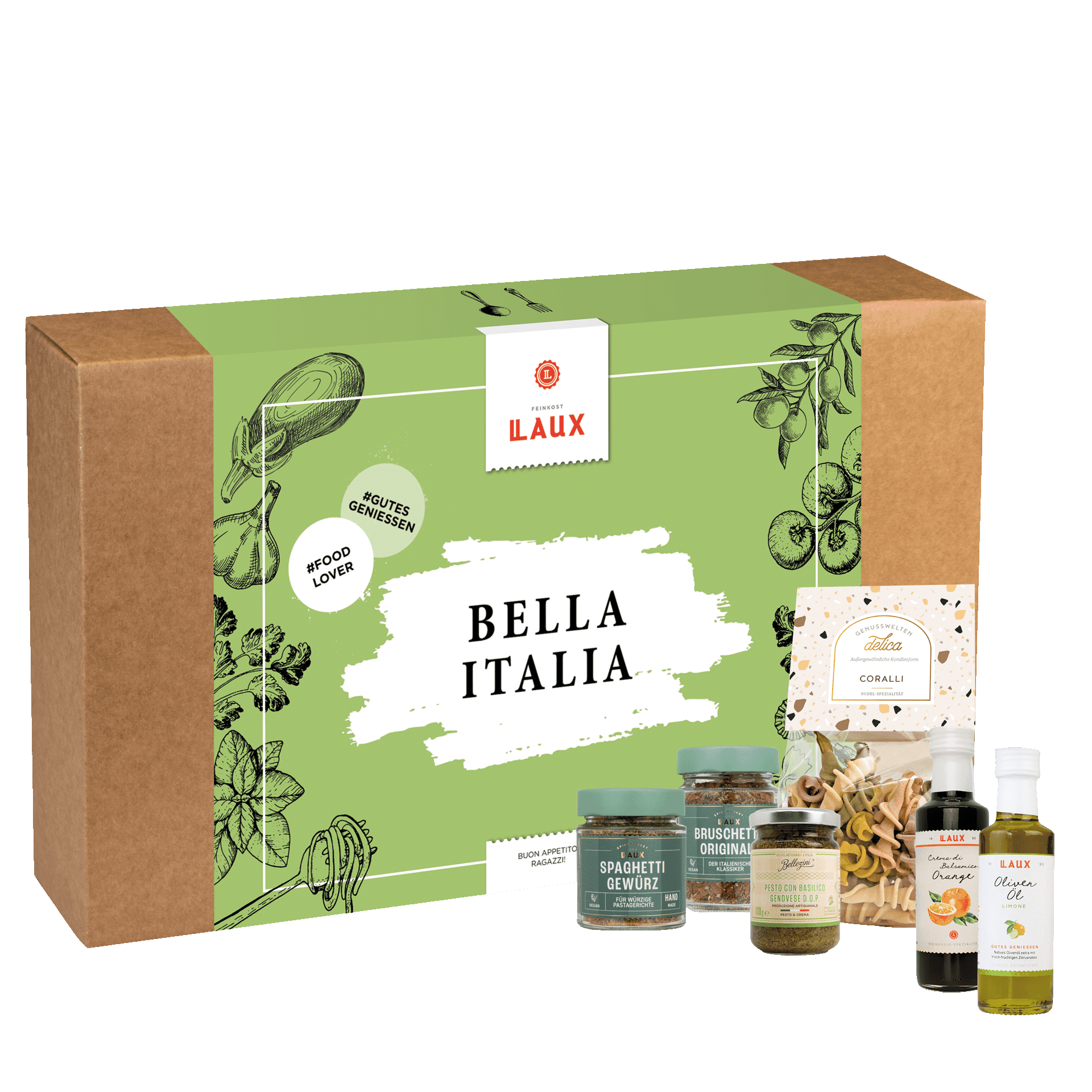 Bella Italia Geschenkset mit italienischen Feinkost Geschenken