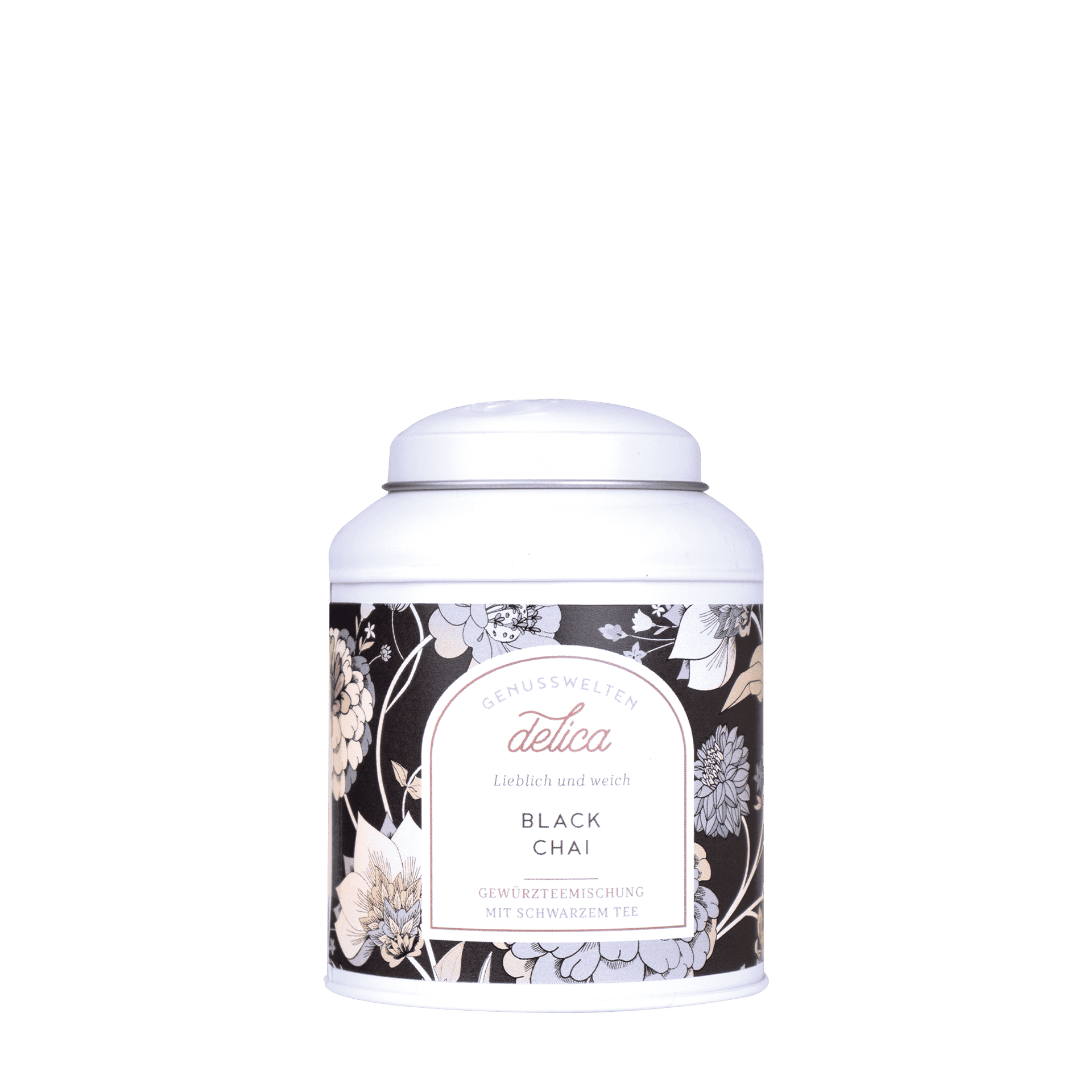 Black Chai - lieblicher, weicher Schwarzer Tee - Dose Black Chai Tee in Teedose