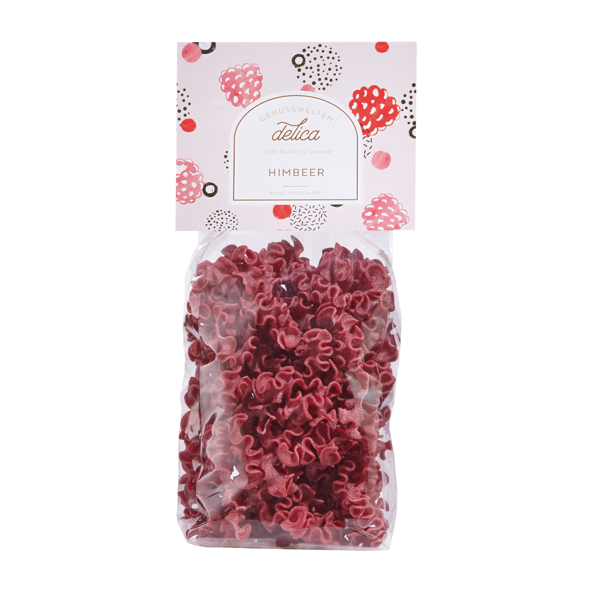 Mafaldine - Pasta mit Himbeeren