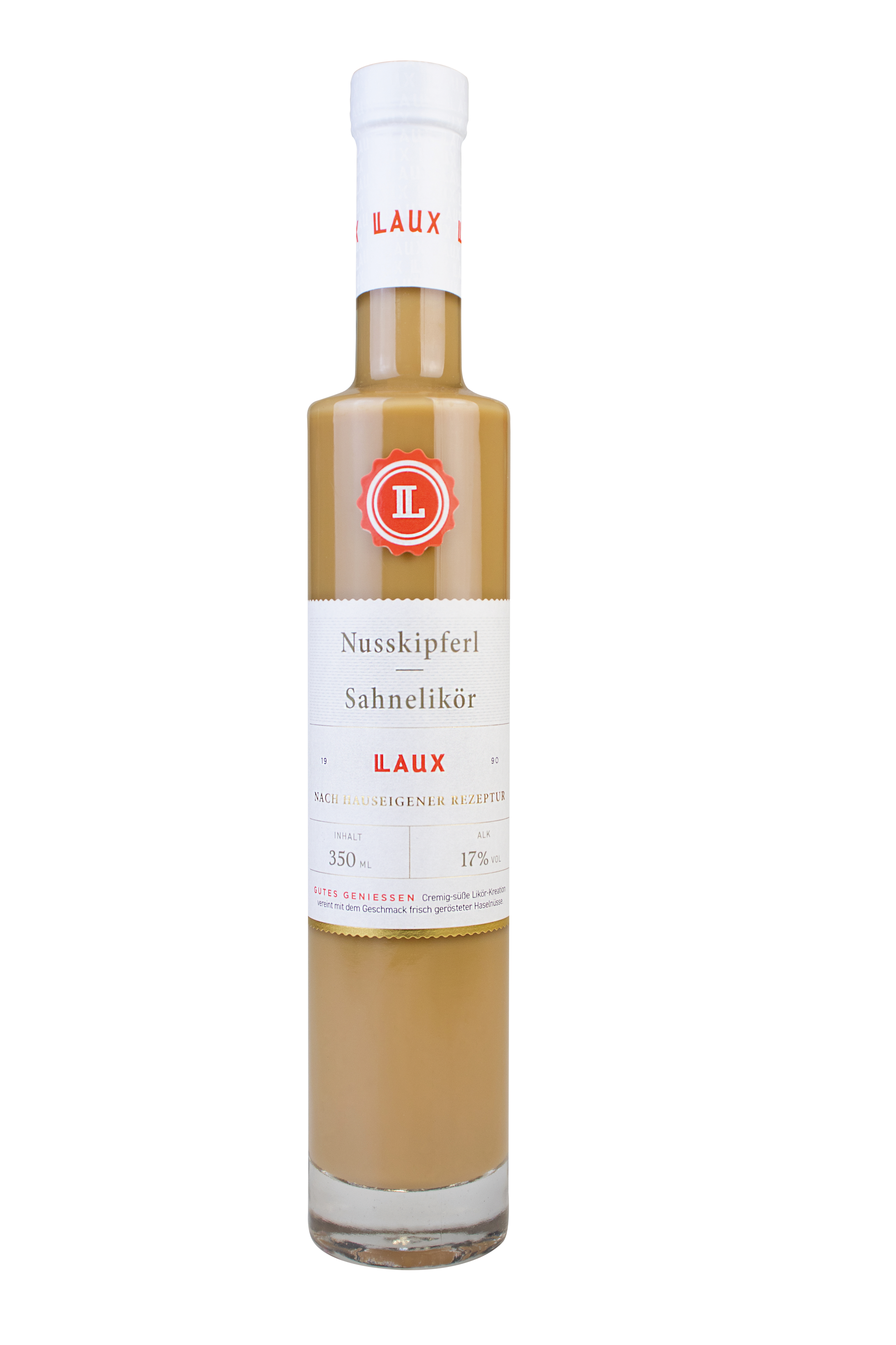 Nusskipferl-Sahnelikör - 350 ml Flasche