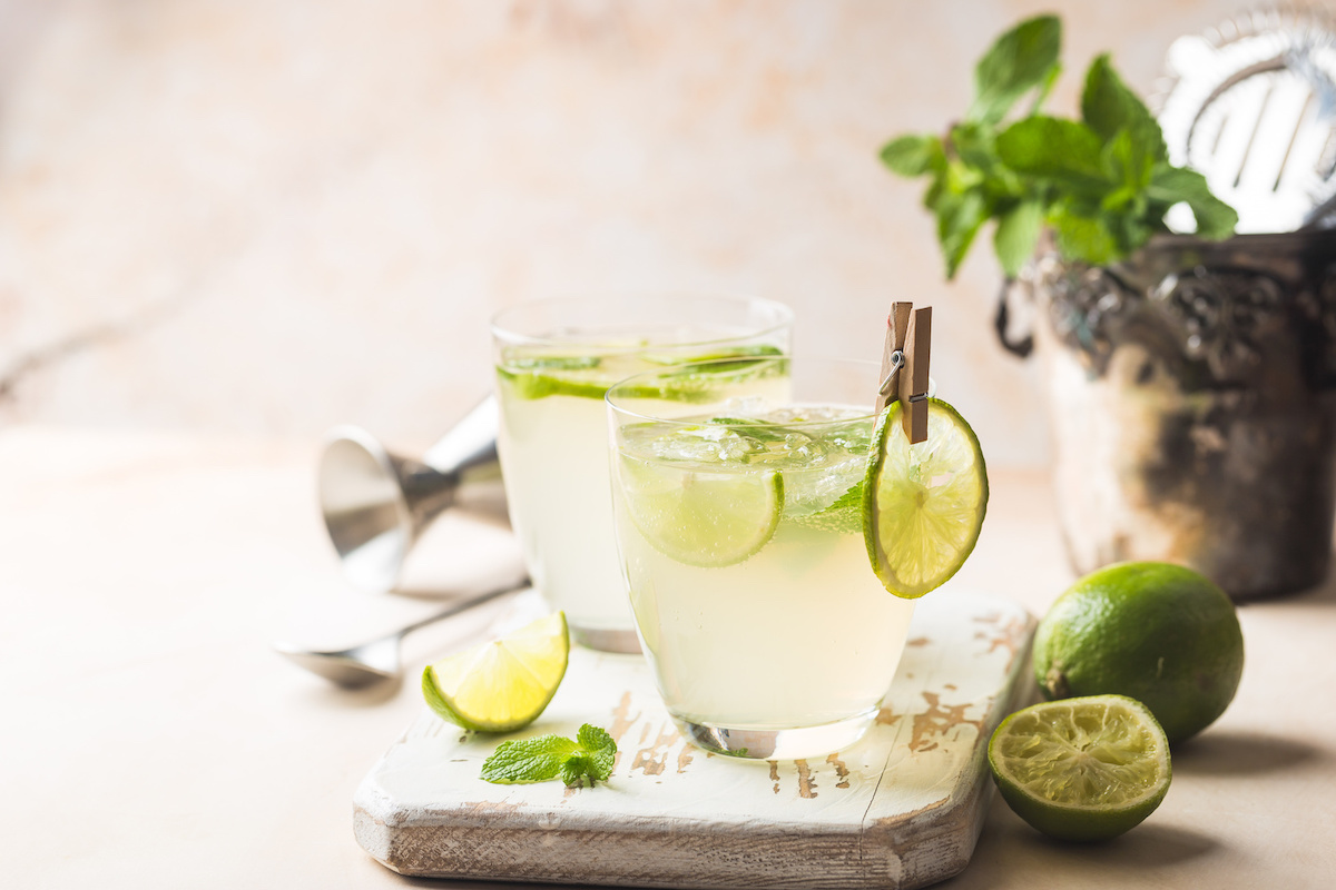 Mojito Soda Mocktail im Glas