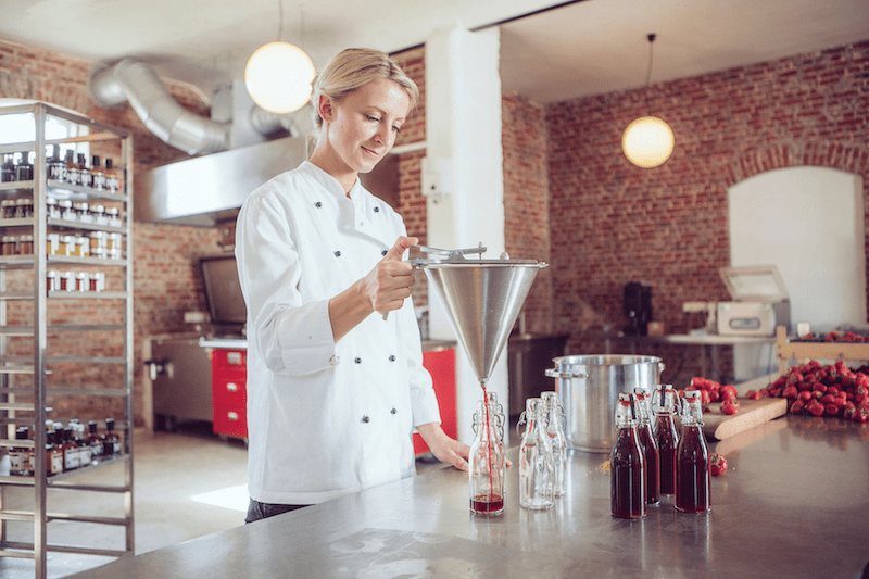 Produktion von Essigen Rittergut Valenbrook