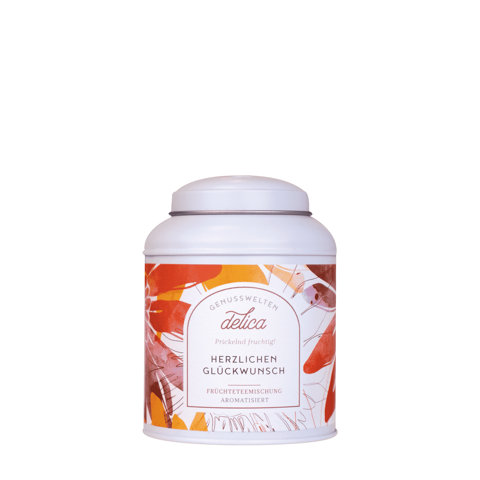 Herzlichen Glückwunsch - Früchtetee mit Erdbeer und Orange - Dose Herzlichen Glückwunsch - Früchtetee mit Erdbeer und Orange - Dose