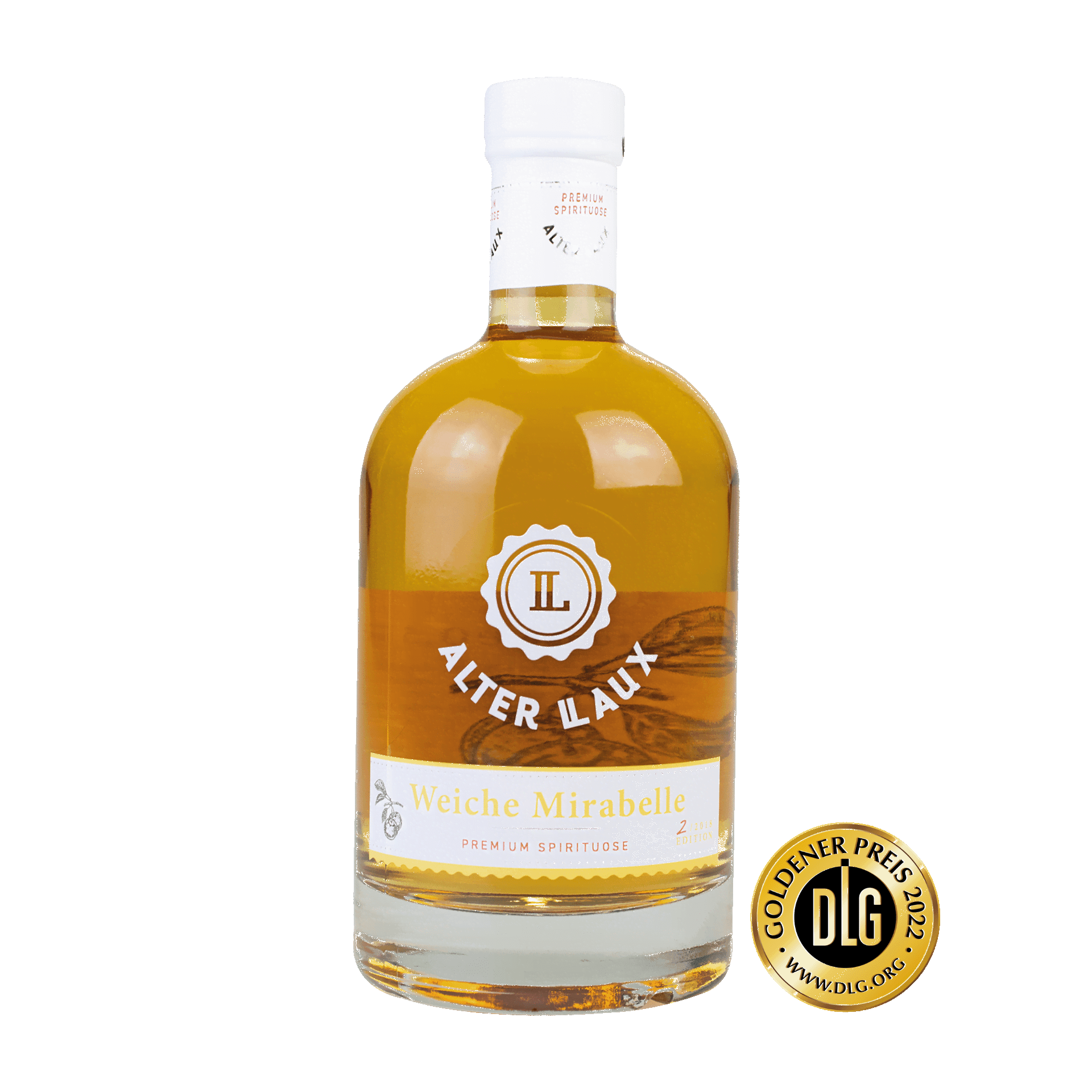 ALTER LAUX Weiche Mirabelle - Mirabellenlikör - 500 ml Flasche Alter LAUX Weiche Mirabelle Mirabellenlikör in 500 ml Flasche