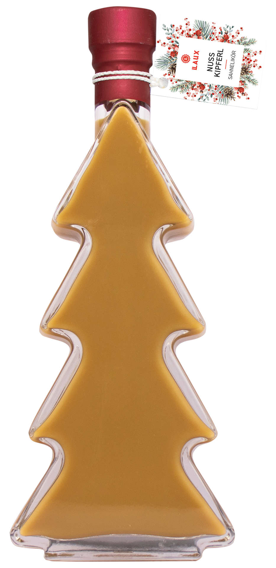 Nusskipferl Sahnelikör - 200ml Tannenbaumflasche