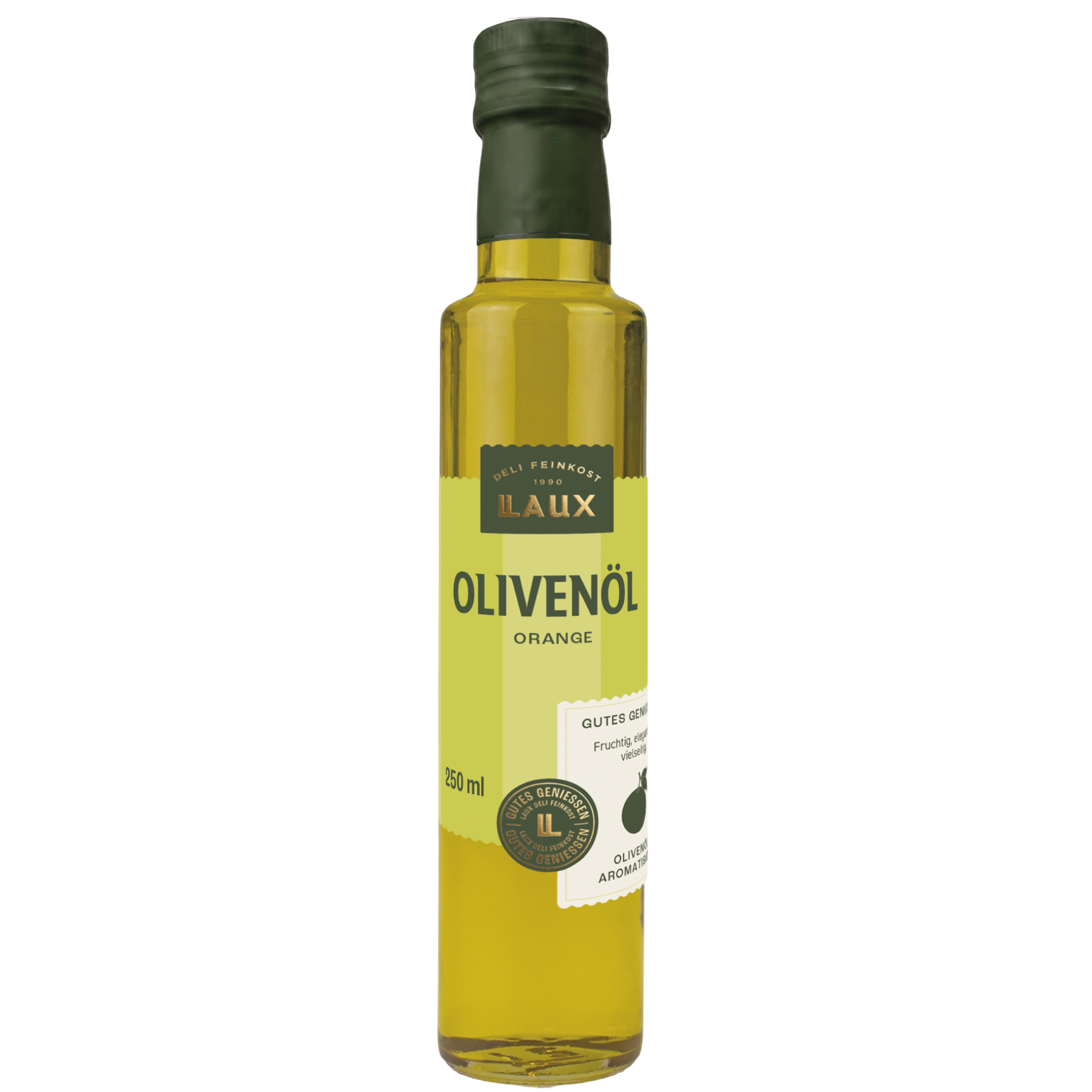 Olivenöl mit Orange - 250 ml Flasche