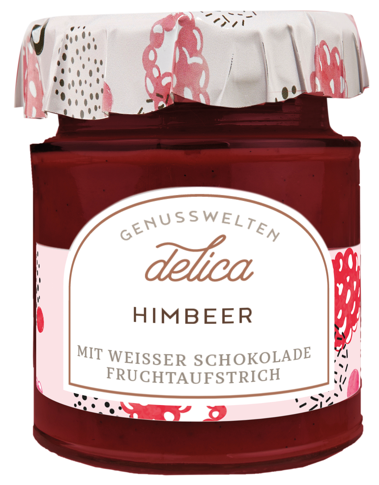 HIMBEER FRUCHTAUFSTRICH MIT WEISSER SCHOKOLADE VERFEINERT HIMBEER FRUCHTAUFSTRICH MIT WEISSER SCHOKOLADE VERFEINERT