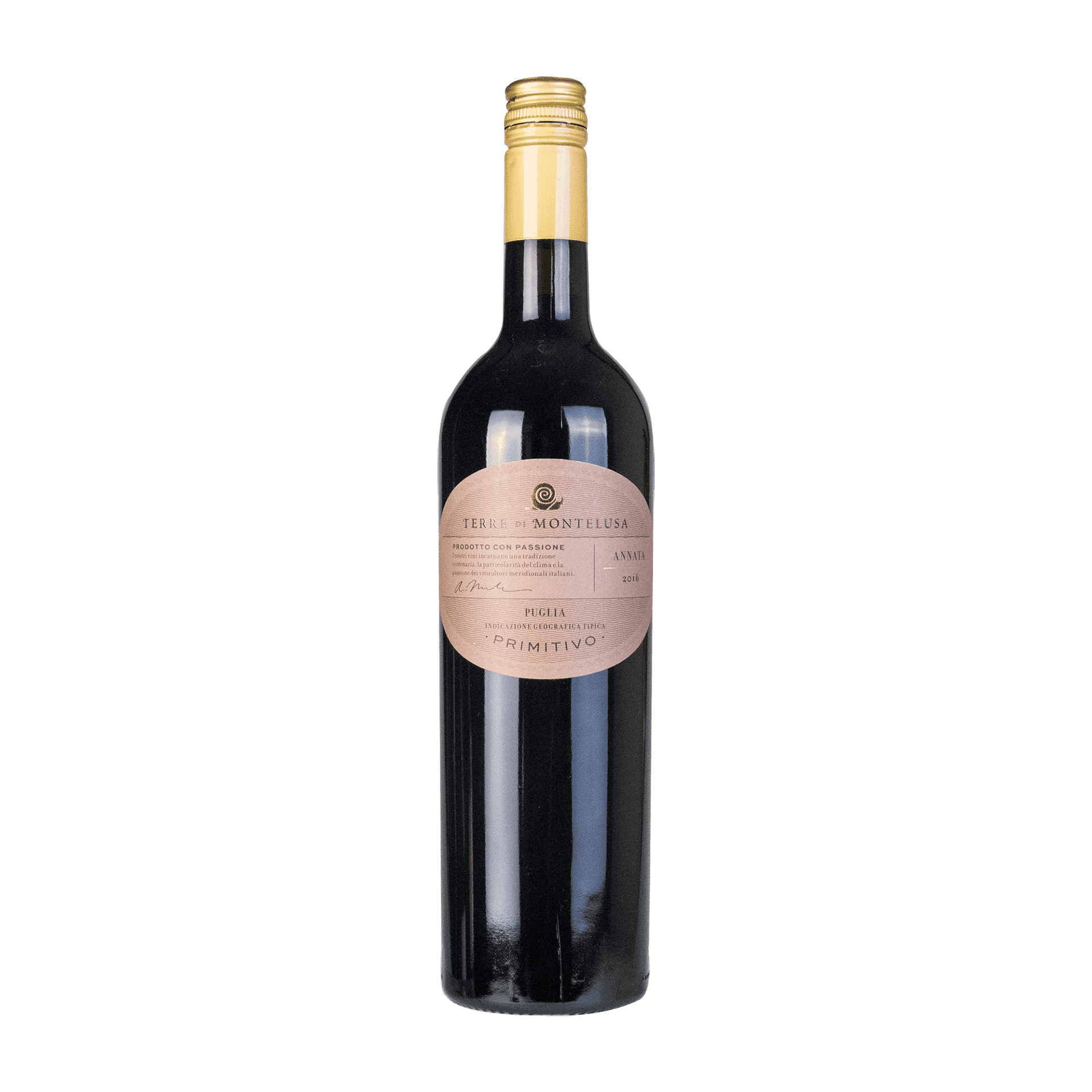 Terre di Montelusa Primitivo Wein in Flasche