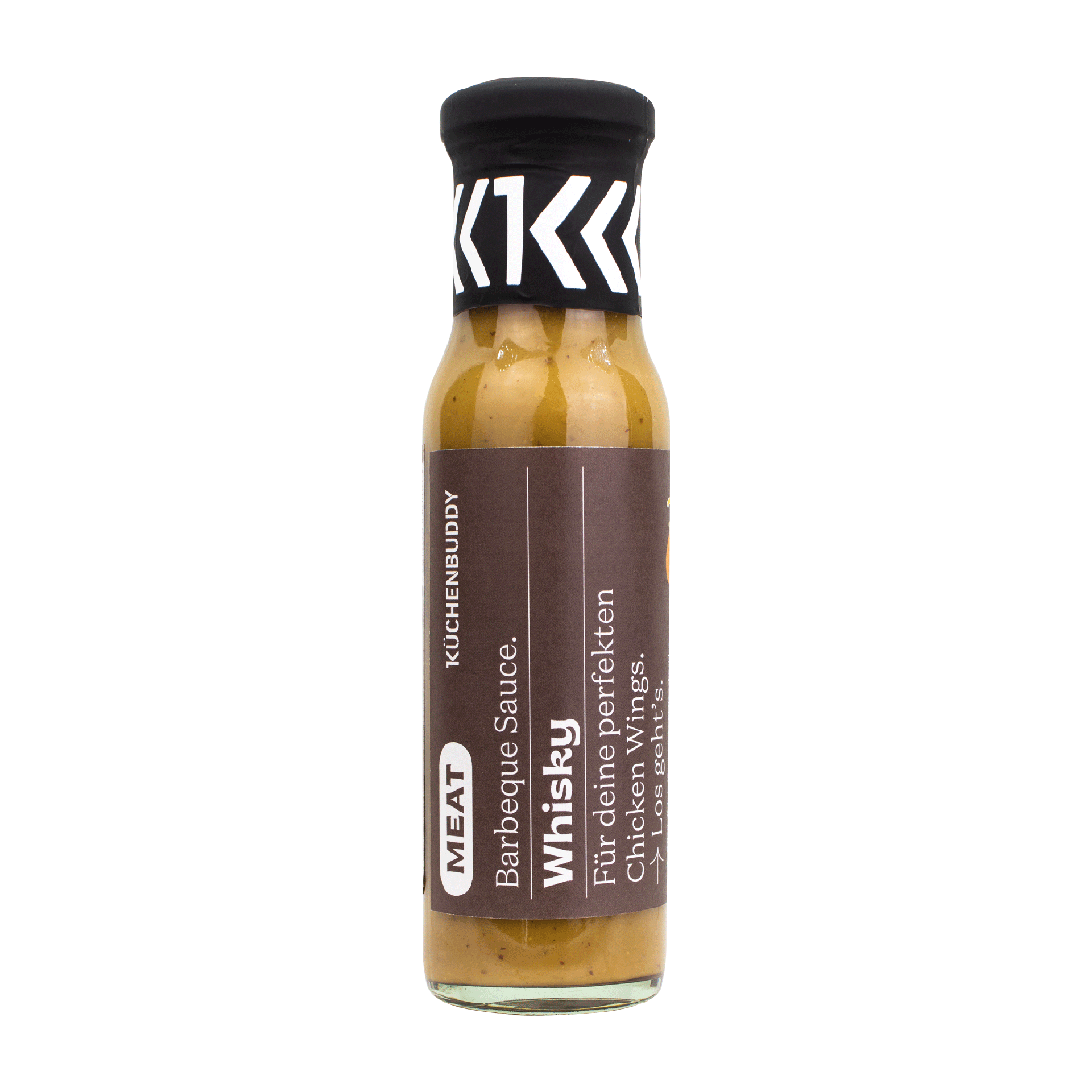 Küchenbuddy Honig Senf Sauce mit Whisky in Flasche