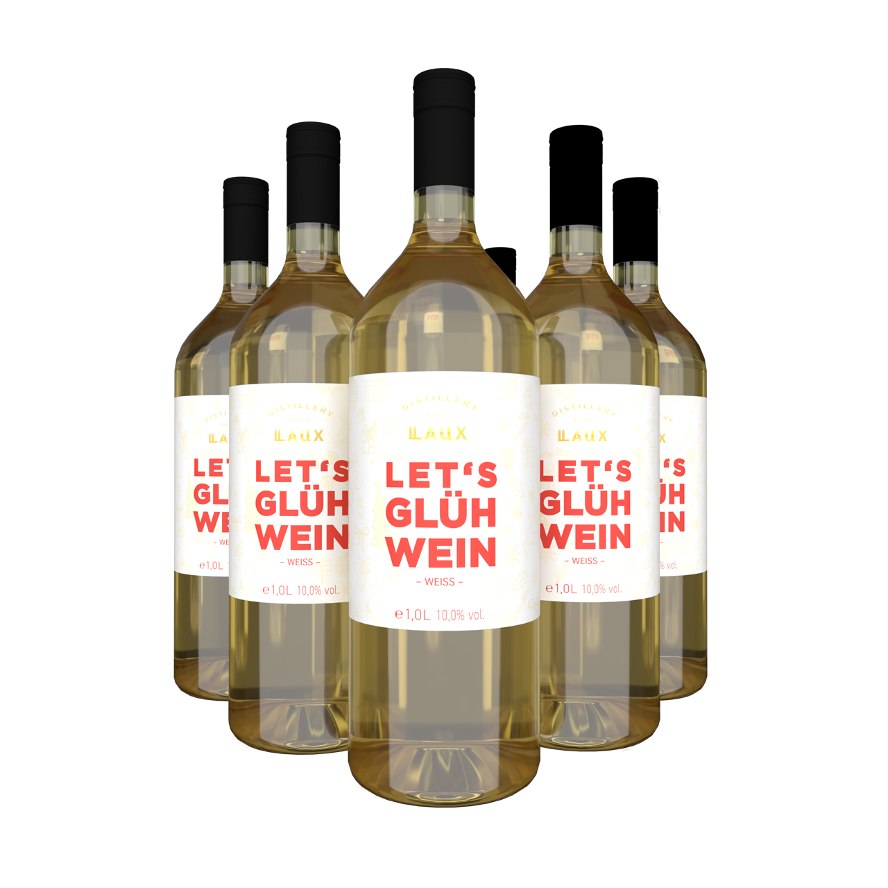 Glühwein Weiß Set - 6 Flaschen zum Vorteilspreis