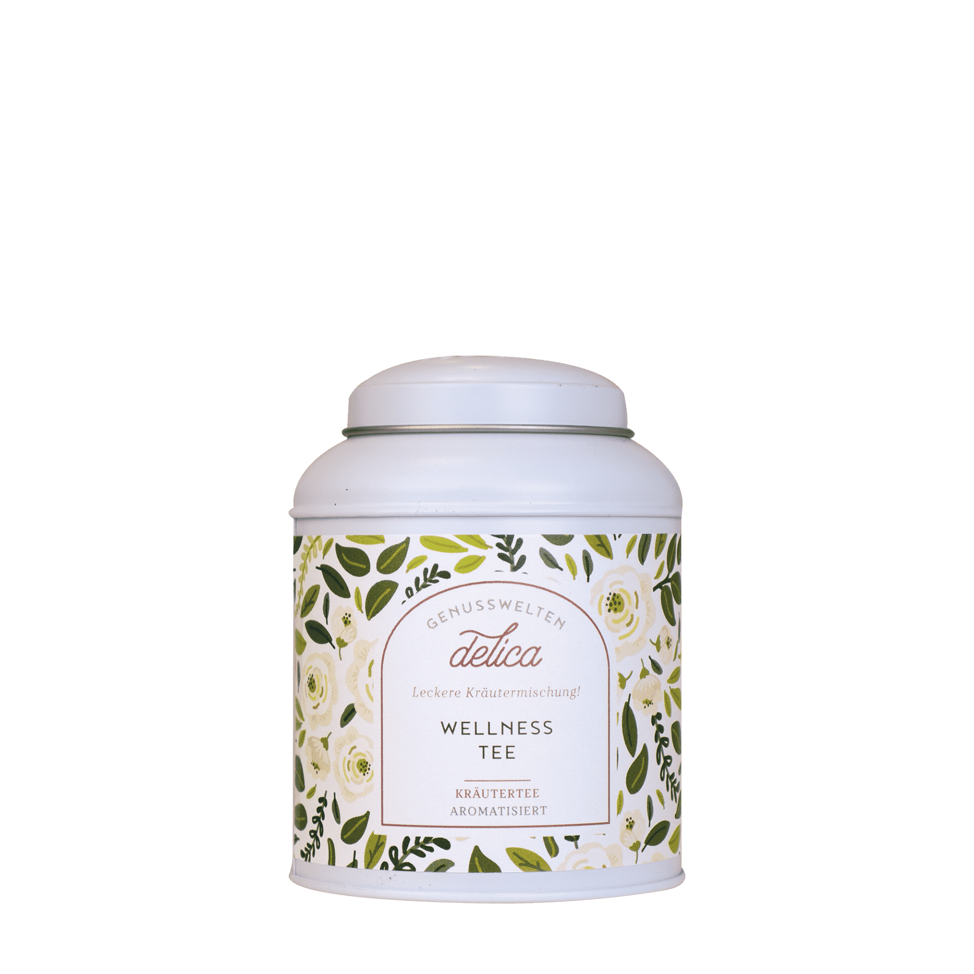 Wellness Tee - Kräutertee mit Himbeere & Brombeere - Dose Wellness Tee in Teedose