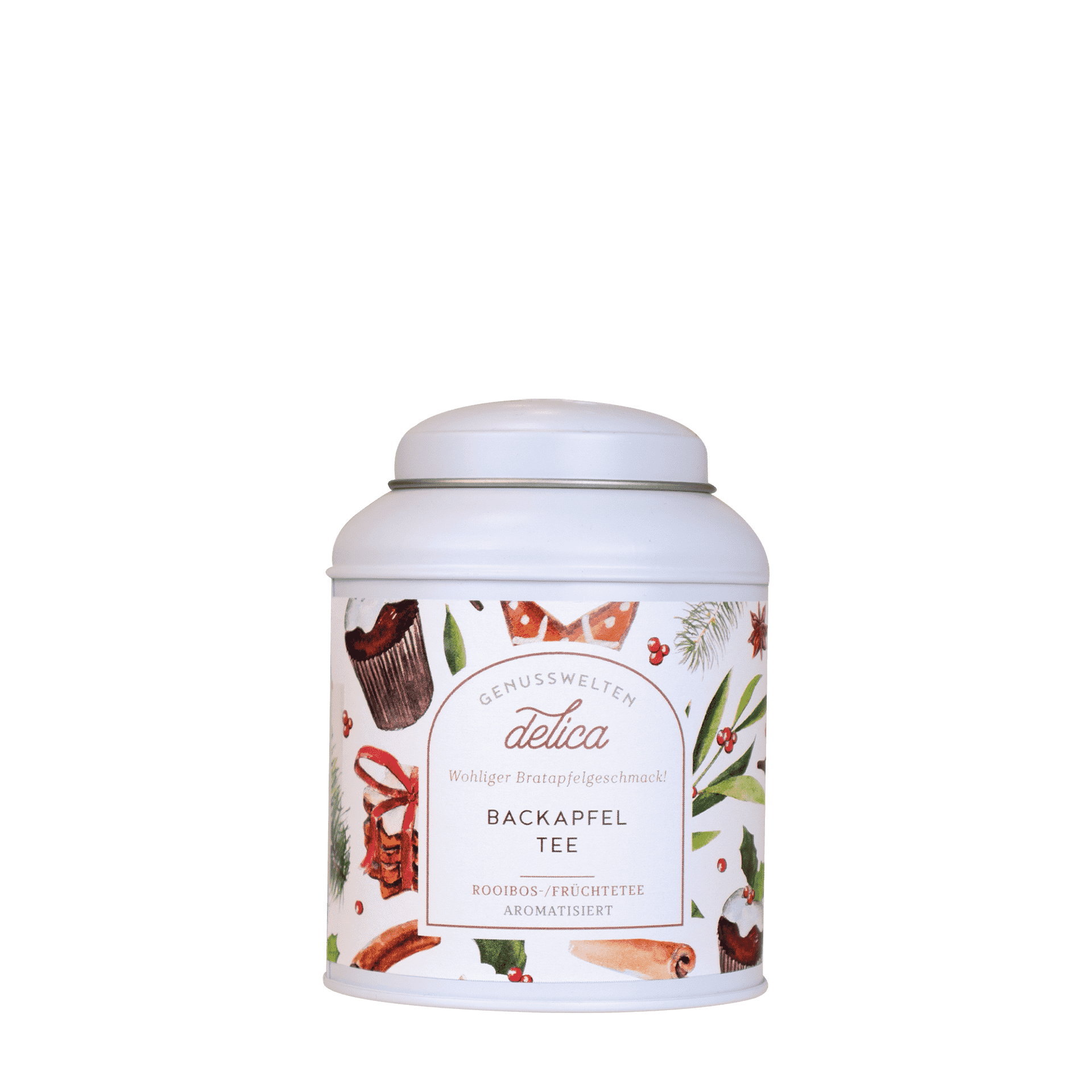 Backapfel Tee - Früchtetee mit Rooibos & gerösteten Apfelstücken - Dose