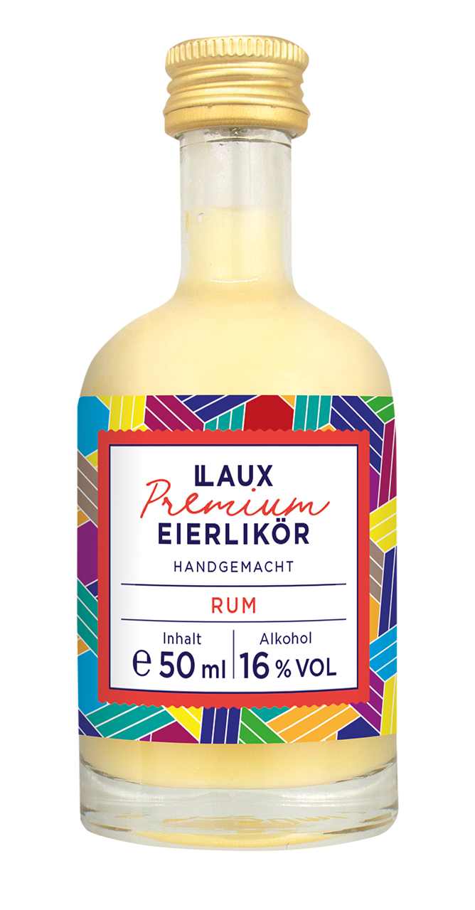 Premium Eierlikör Rum- 50 ml Flasche