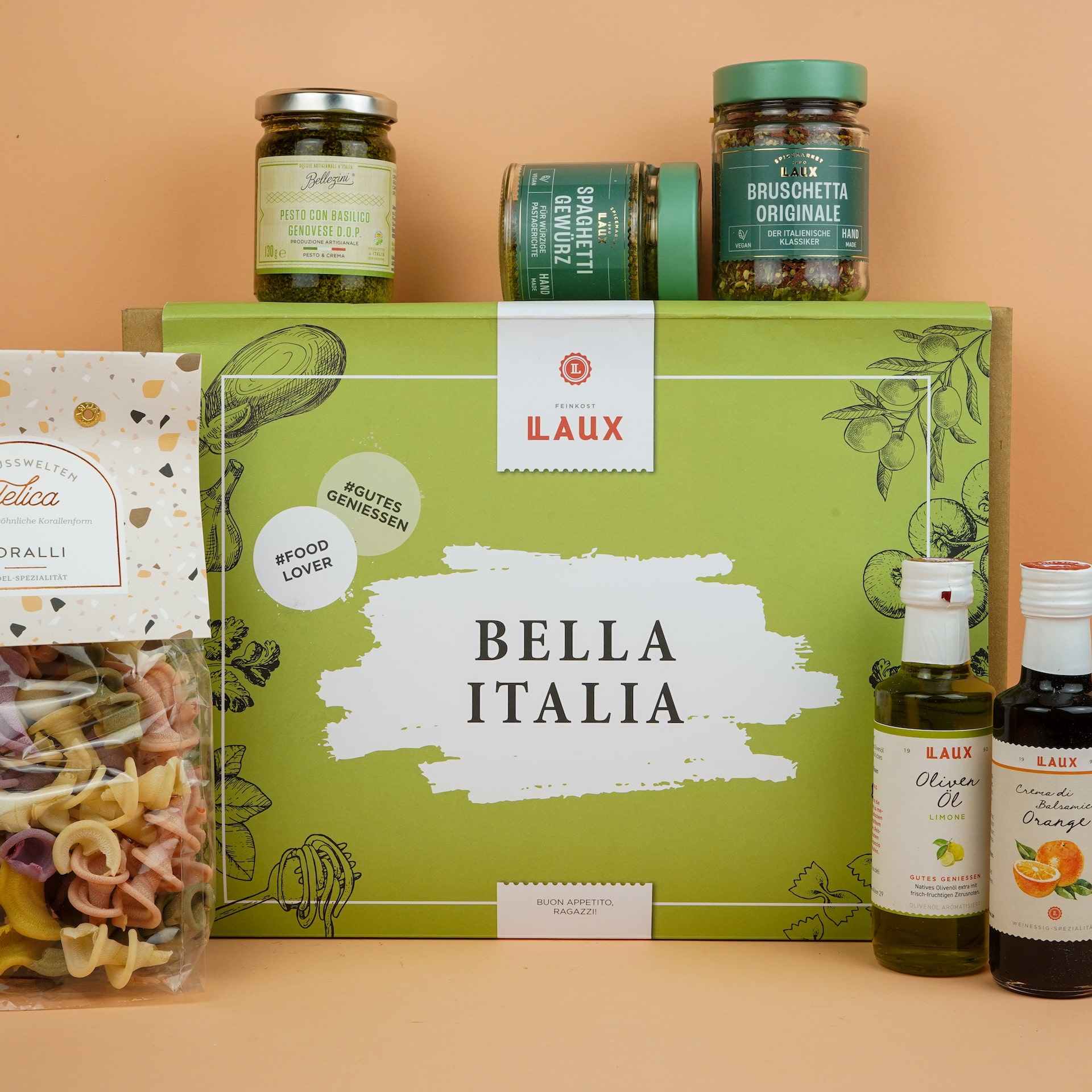 Bella Italia Geschenkset Mood Foto mit Box und Inhalt