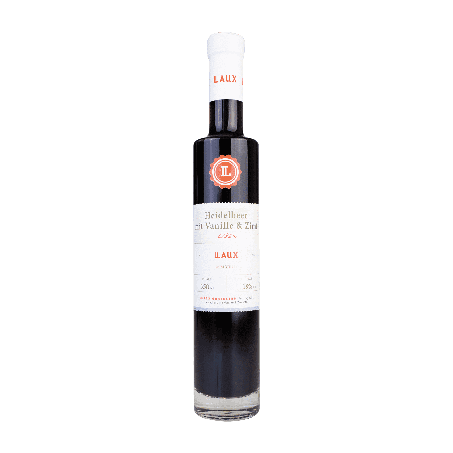 Heidelbeerlikör mit Vanille und Zimt in 350 ml Flasche