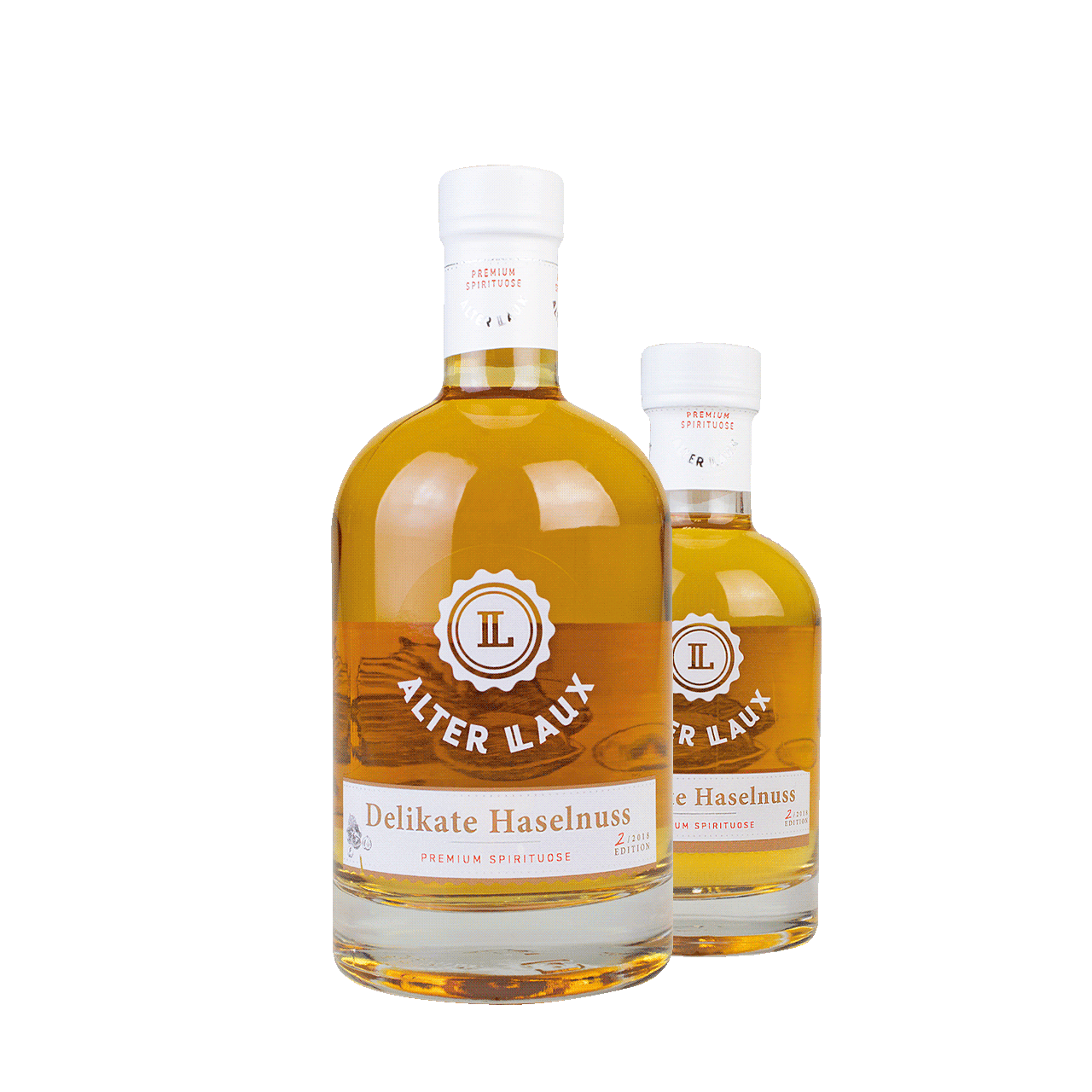 ALTER LAUX Delikate Haselnuss - Haselnusslikör - 50 ml Flasche