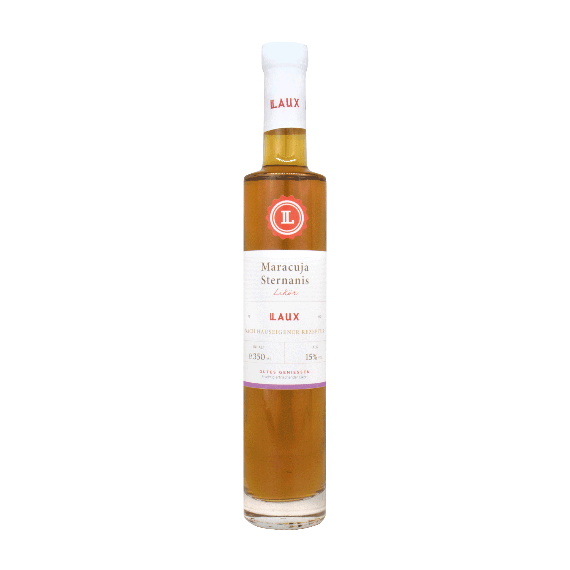 Maracuja Likör mit Sternanis in 350 ml Flasche