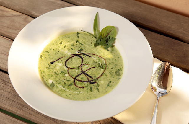 Bärlauchsuppe mit Bärlauch Senf: Rezept | LAUX DELI