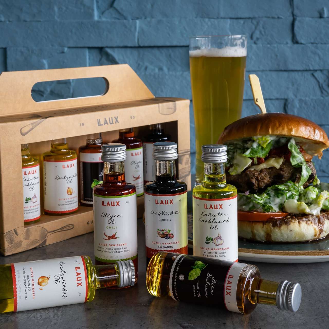 BBQ Essig Öl Set in hochwertiger Geschenkverpackung | 11525